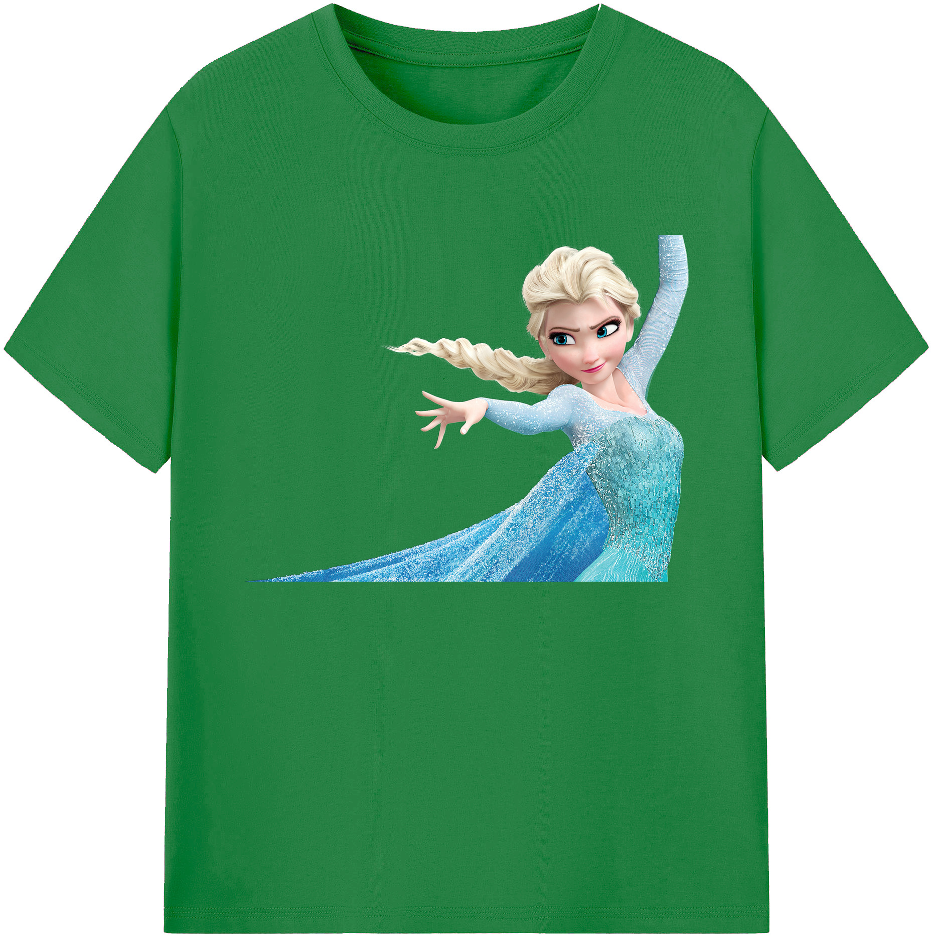 （画像用） アナと雪の女王 アンナ エルサ Frozen Anna Elsa 綿100％ メンズ半袖Tシャツ｜肌触りやわらか＆通気性