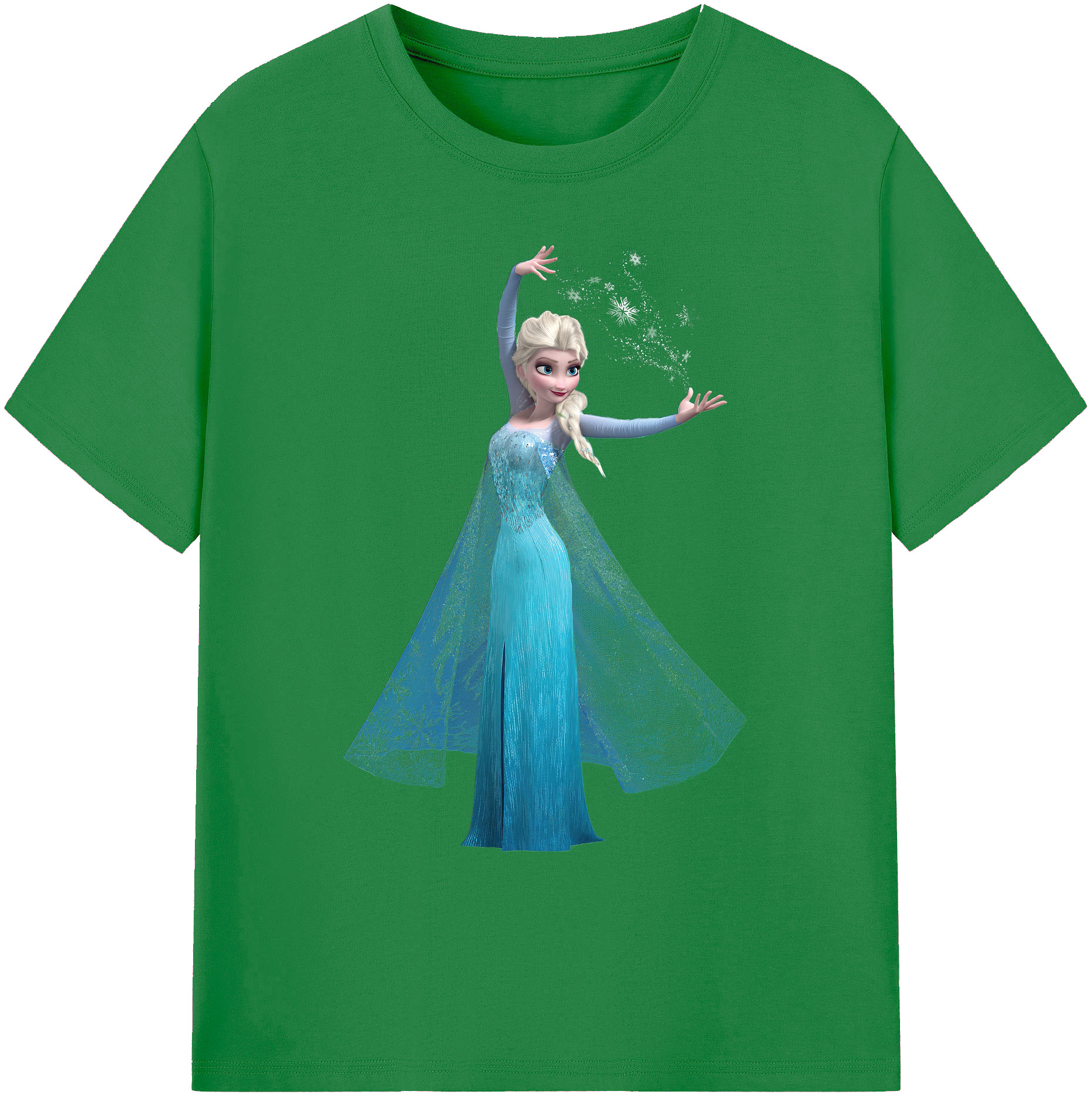 （画像用） アナと雪の女王 アンナ エルサ Frozen Anna Elsa 綿100％ メンズ半袖Tシャツ｜肌触りやわらか＆通気性