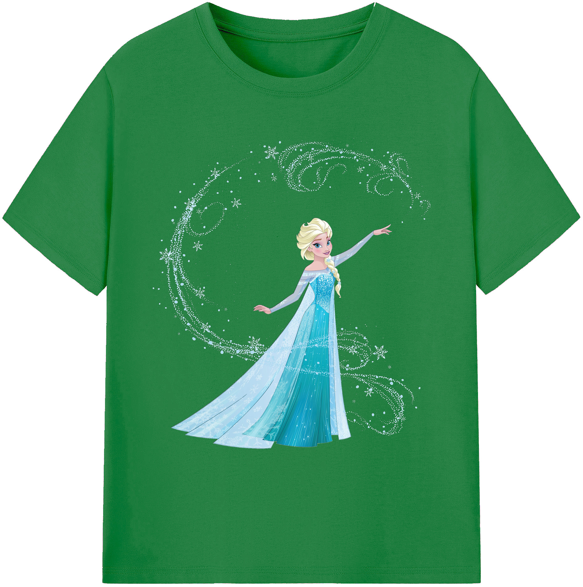 （画像用） アナと雪の女王 アンナ エルサ Frozen Anna Elsa 綿100％ メンズ半袖Tシャツ｜肌触りやわらか＆通気性
