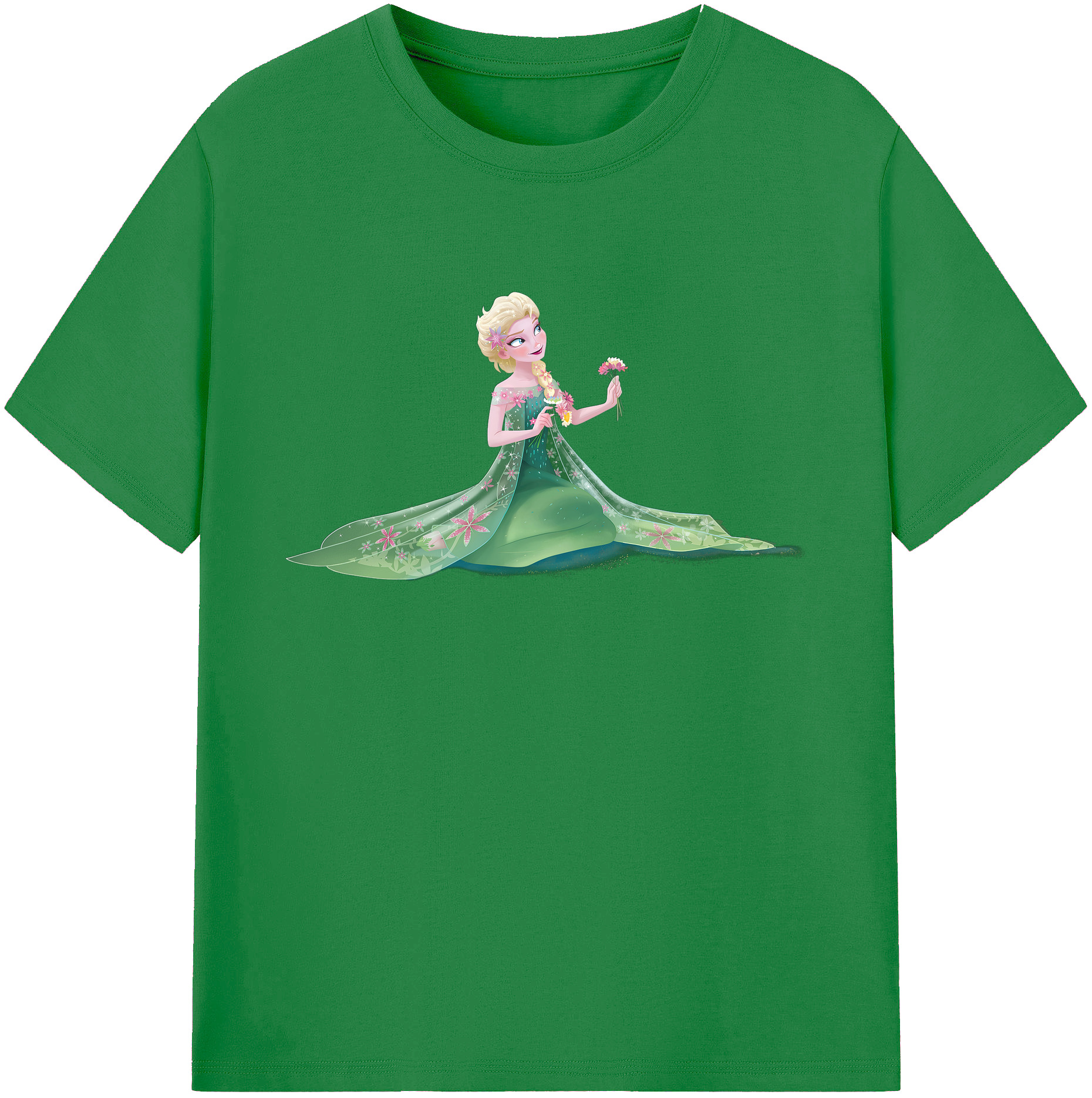 （画像用） アナと雪の女王 アンナ エルサ Frozen Anna Elsa 綿100％ メンズ半袖Tシャツ｜肌触りやわらか＆通気性