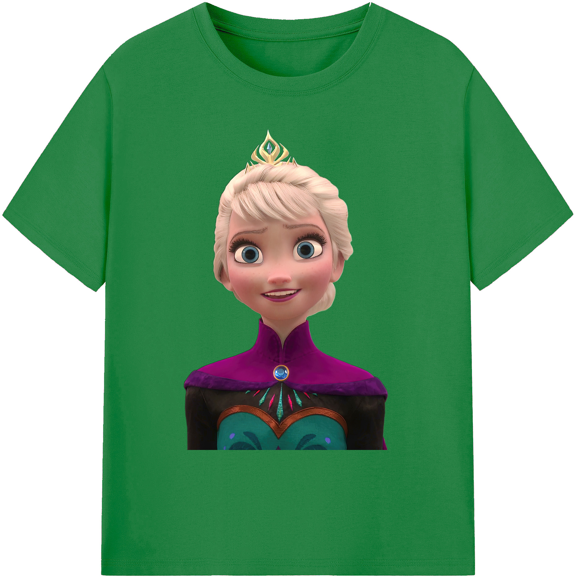 （画像用） アナと雪の女王 アンナ エルサ Frozen Anna Elsa 綿100％ メンズ半袖Tシャツ｜肌触りやわらか＆通気性