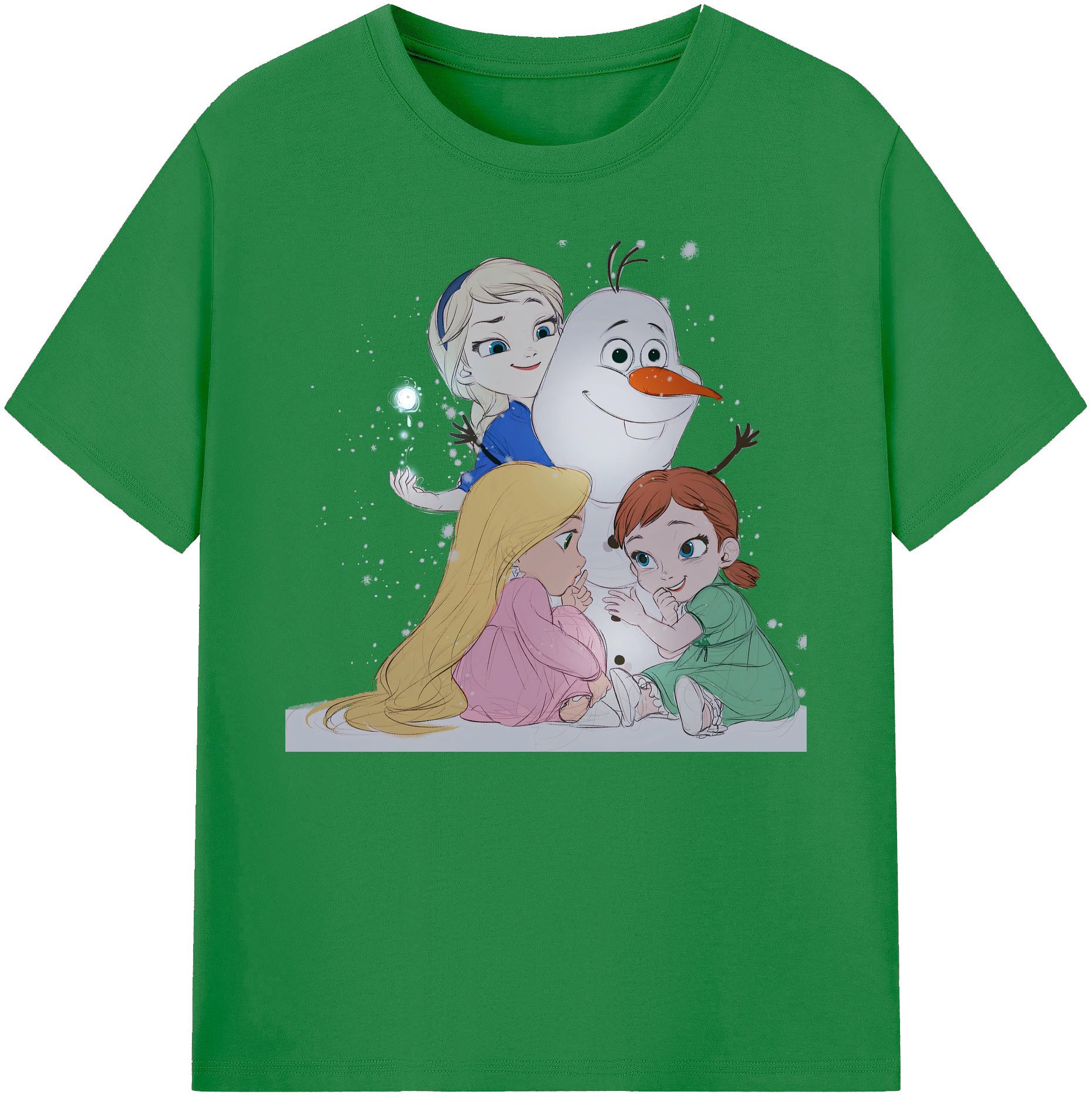 （画像用） アナと雪の女王 アンナ エルサ Frozen Anna Elsa 綿100％ メンズ半袖Tシャツ｜肌触りやわらか＆通気性