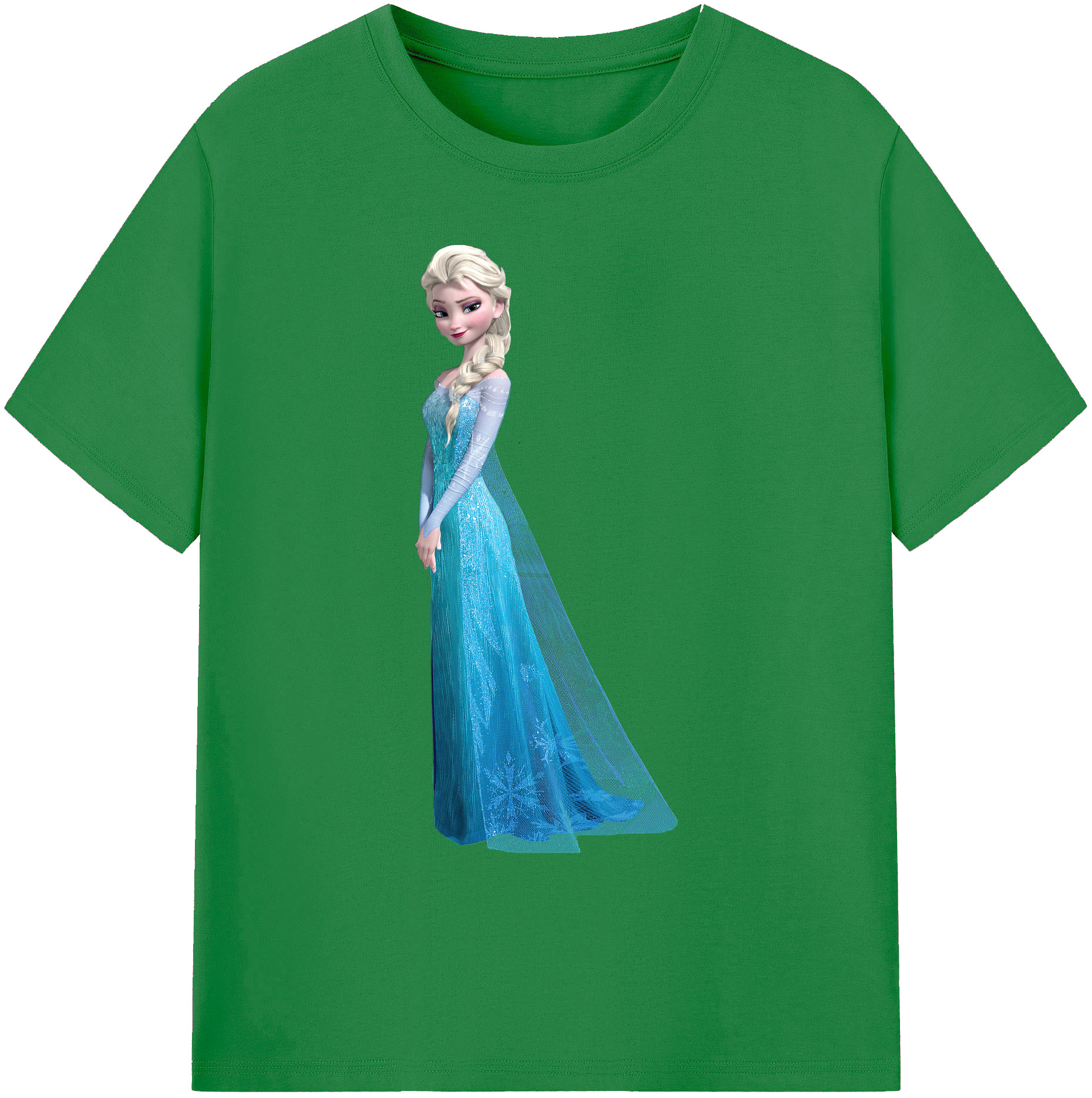 （画像用） アナと雪の女王 アンナ エルサ Frozen Anna Elsa 綿100％ メンズ半袖Tシャツ｜肌触りやわらか＆通気性