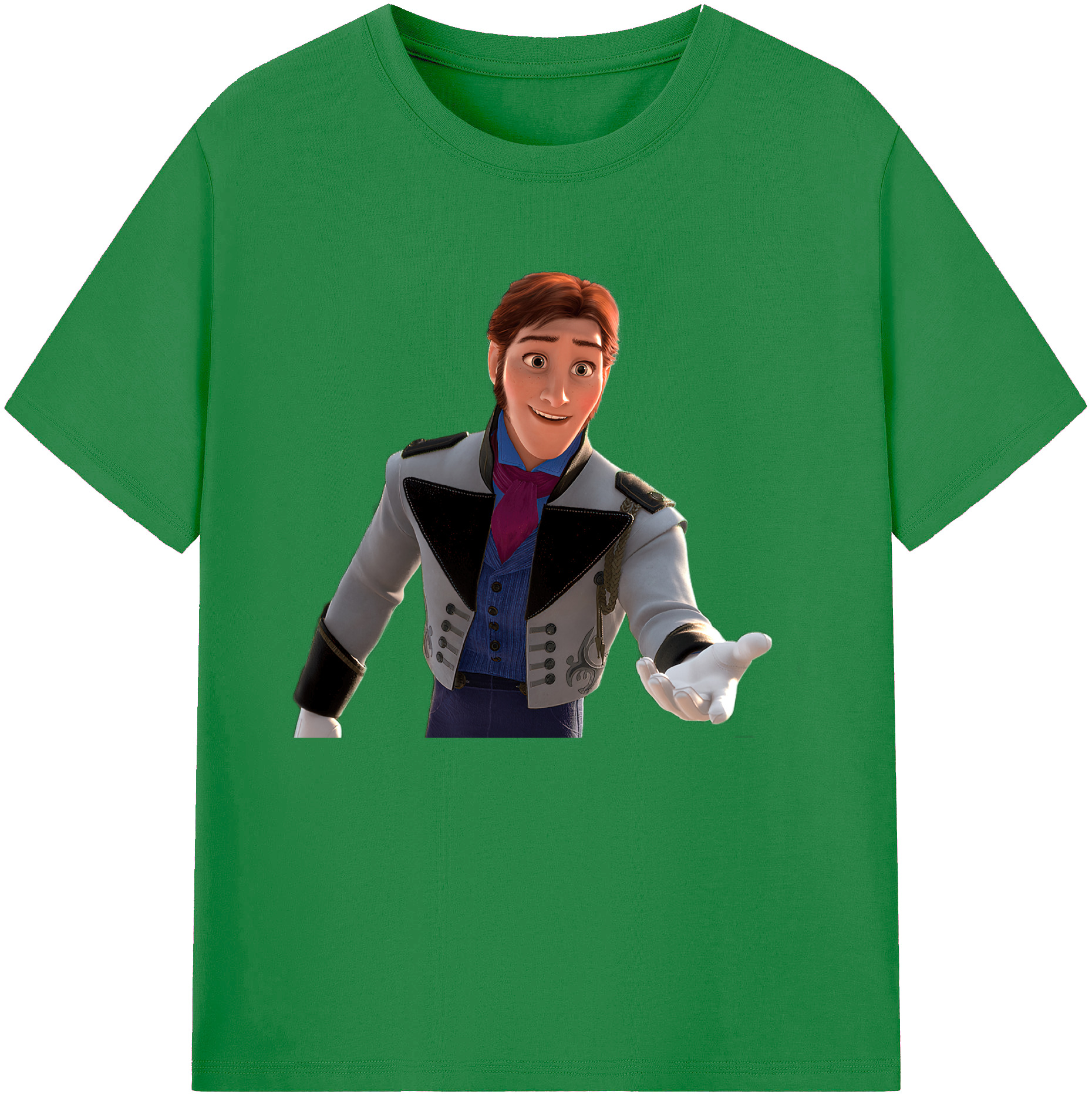 （画像用） アナと雪の女王 アンナ エルサ Frozen Anna Elsa 綿100％ メンズ半袖Tシャツ｜肌触りやわらか＆通気性