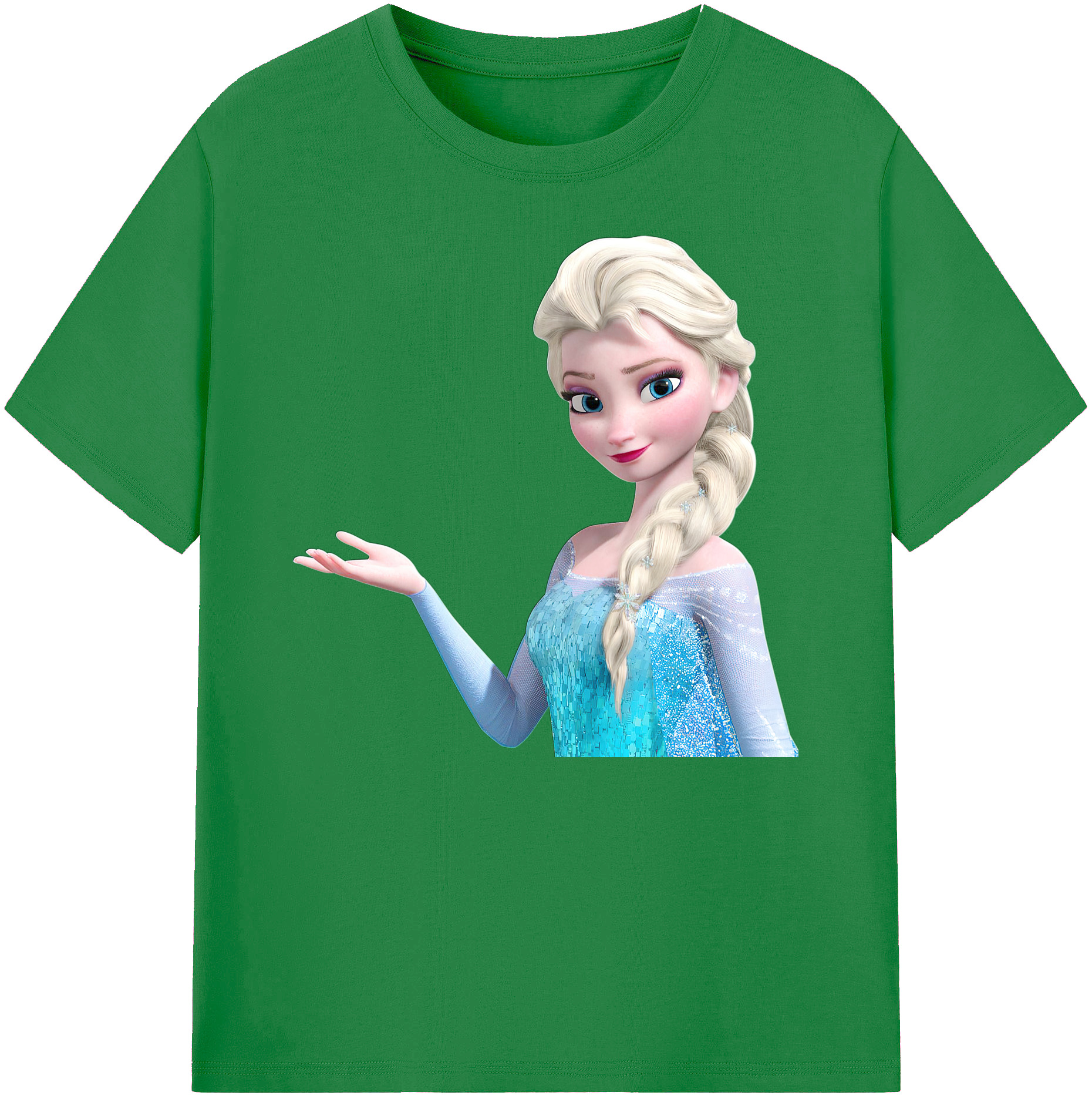 （画像用） アナと雪の女王 アンナ エルサ Frozen Anna Elsa 綿100％ メンズ半袖Tシャツ｜肌触りやわらか＆通気性