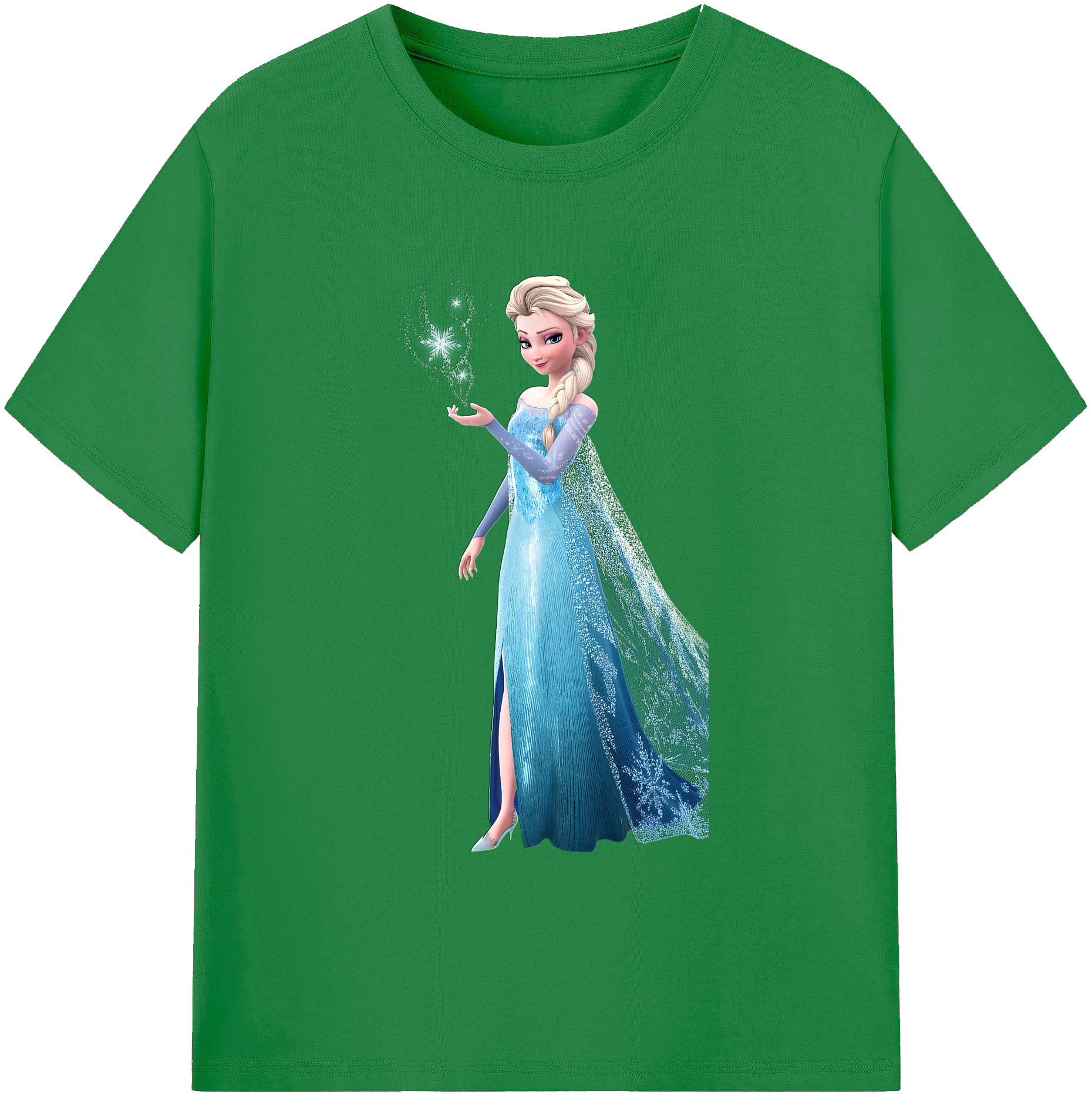 （画像用） アナと雪の女王 アンナ エルサ Frozen Anna Elsa 綿100％ メンズ半袖Tシャツ｜肌触りやわらか＆通気性