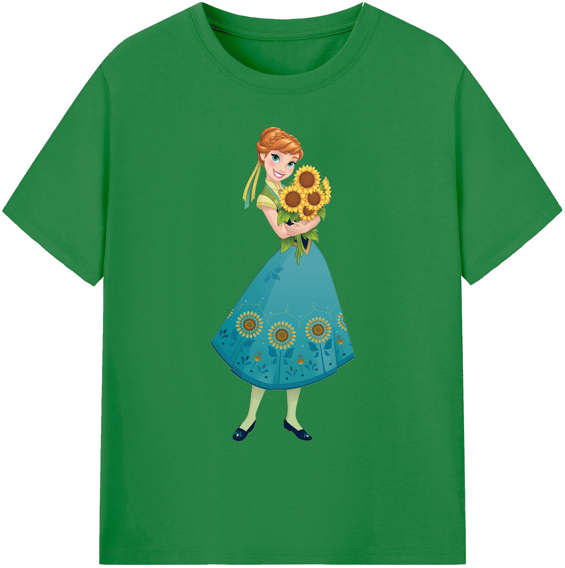（画像用） アナと雪の女王 アンナ エルサ Frozen Anna Elsa 綿100％ メンズ半袖Tシャツ｜肌触りやわらか＆通気性