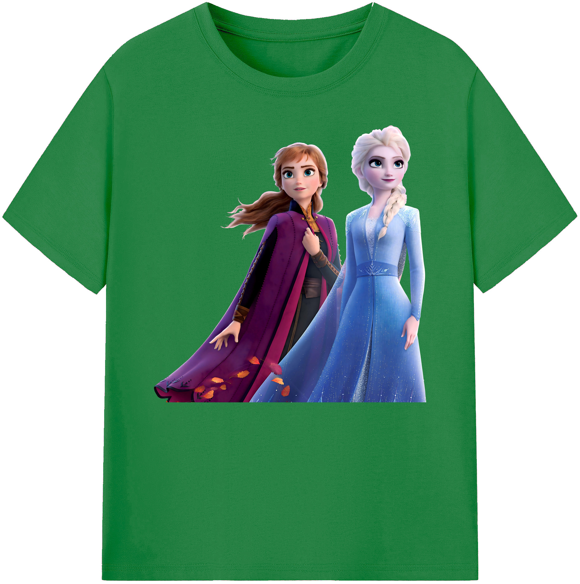 （画像用） アナと雪の女王 アンナ エルサ Frozen Anna Elsa 綿100％ メンズ半袖Tシャツ｜肌触りやわらか＆通気性