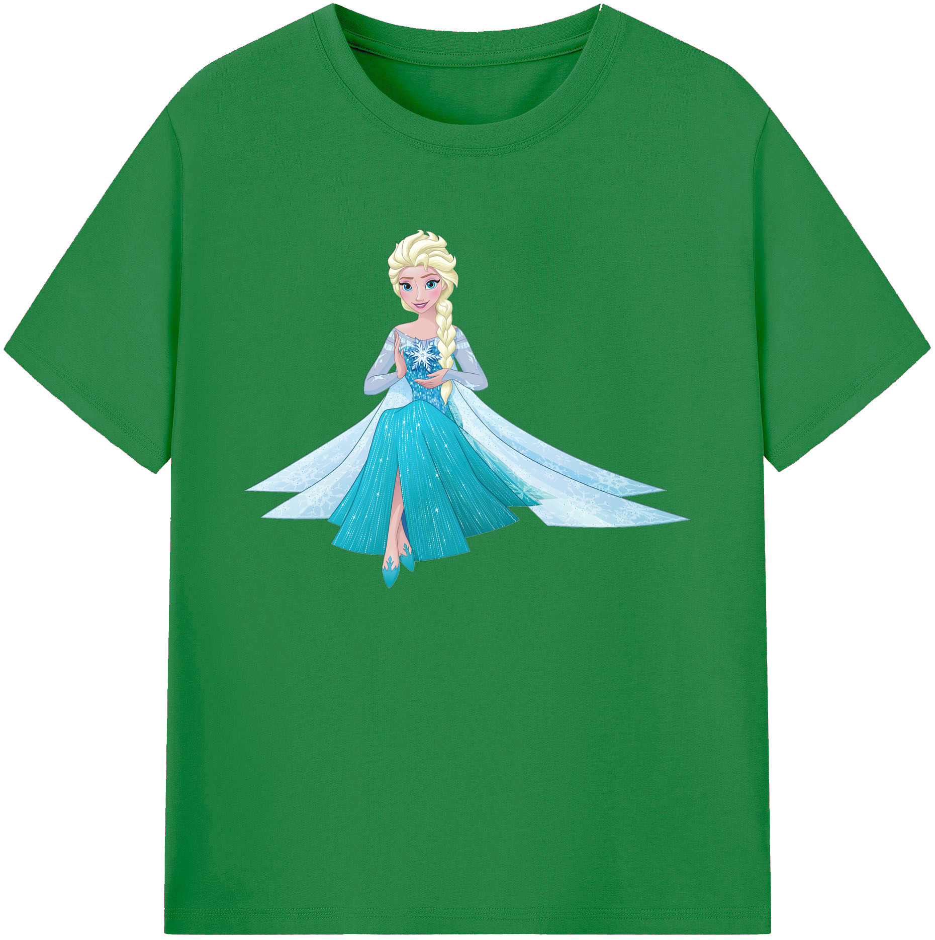 （画像用） アナと雪の女王 アンナ エルサ Frozen Anna Elsa 綿100％ メンズ半袖Tシャツ｜肌触りやわらか＆通気性