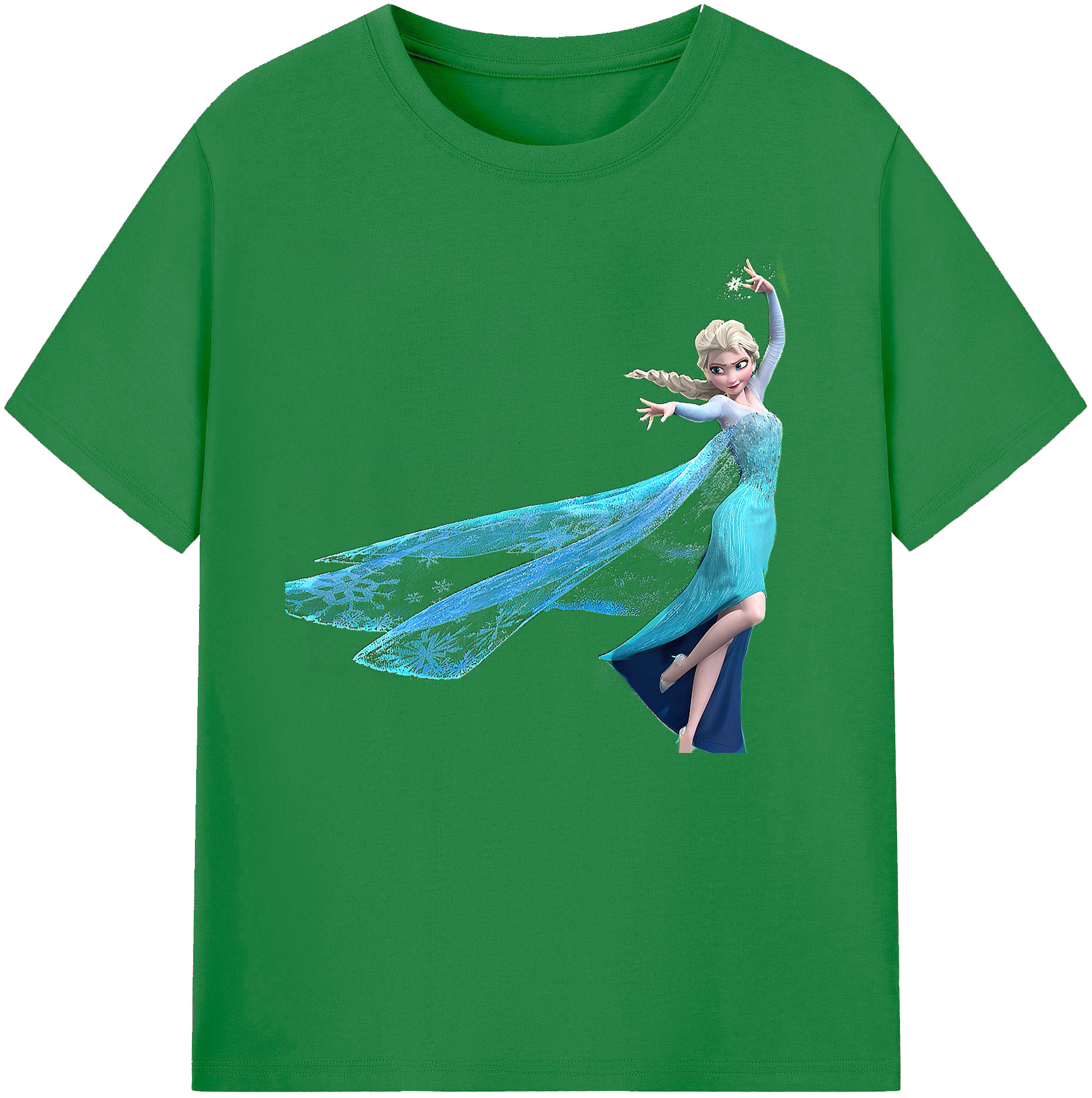 （画像用） アナと雪の女王 アンナ エルサ Frozen Anna Elsa 綿100％ メンズ半袖Tシャツ｜肌触りやわらか＆通気性