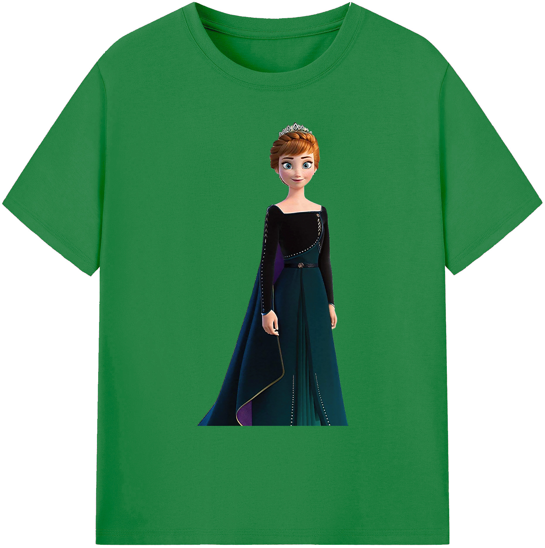（画像用） アナと雪の女王 アンナ エルサ Frozen Anna Elsa 綿100％ メンズ半袖Tシャツ｜肌触りやわらか＆通気性
