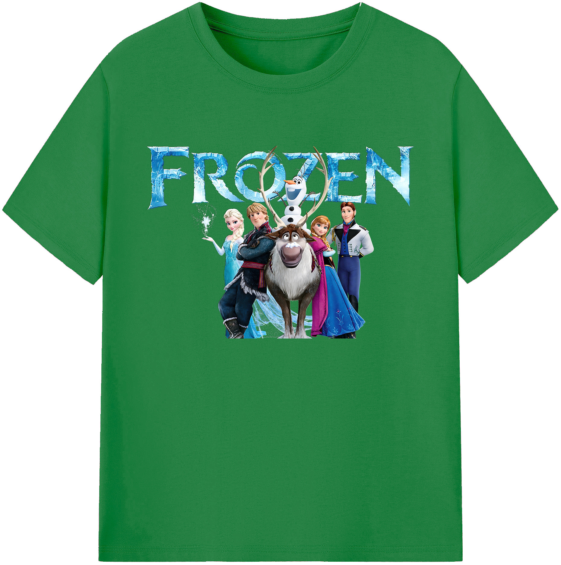（画像用） アナと雪の女王 アンナ エルサ Frozen Anna Elsa 綿100％ メンズ半袖Tシャツ｜肌触りやわらか＆通気性