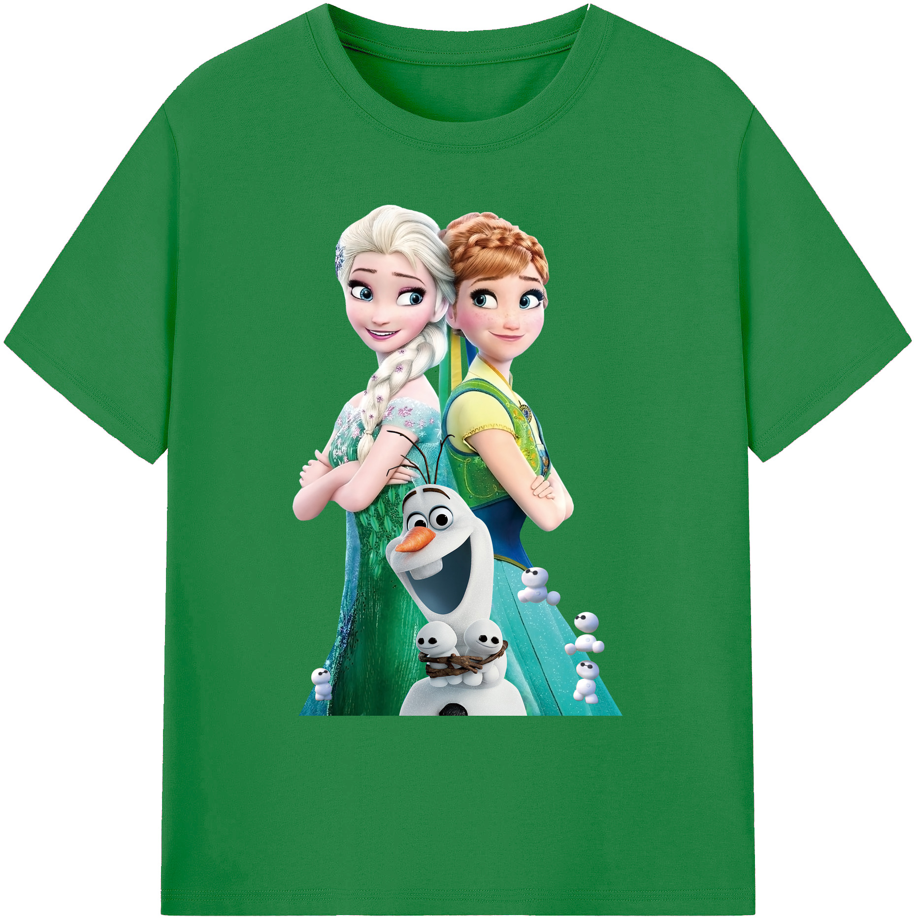 （画像用） アナと雪の女王 アンナ エルサ Frozen Anna Elsa 綿100％ メンズ半袖Tシャツ｜肌触りやわらか＆通気性
