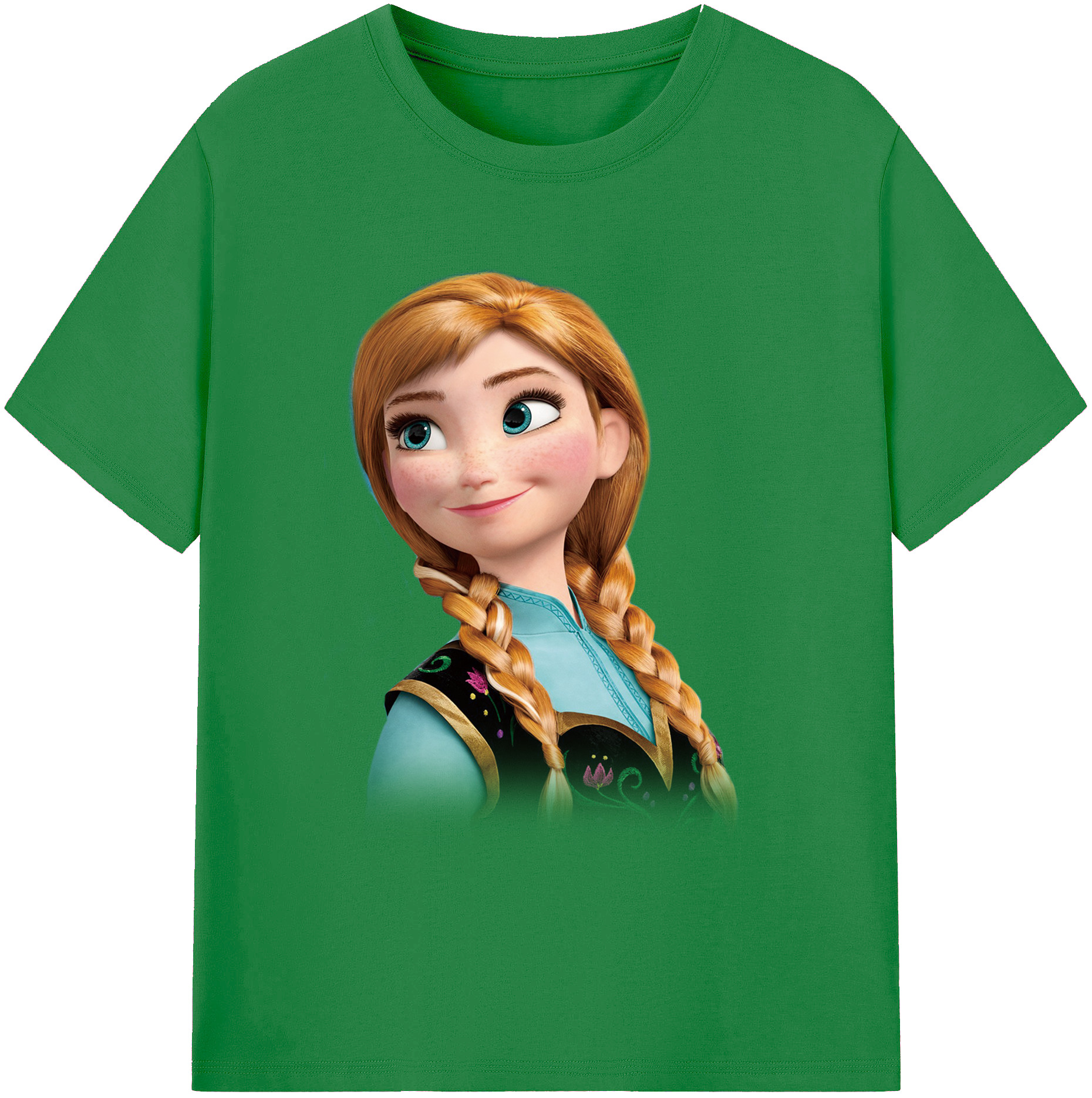 （画像用） アナと雪の女王 アンナ エルサ Frozen Anna Elsa 綿100％ メンズ半袖Tシャツ｜肌触りやわらか＆通気性