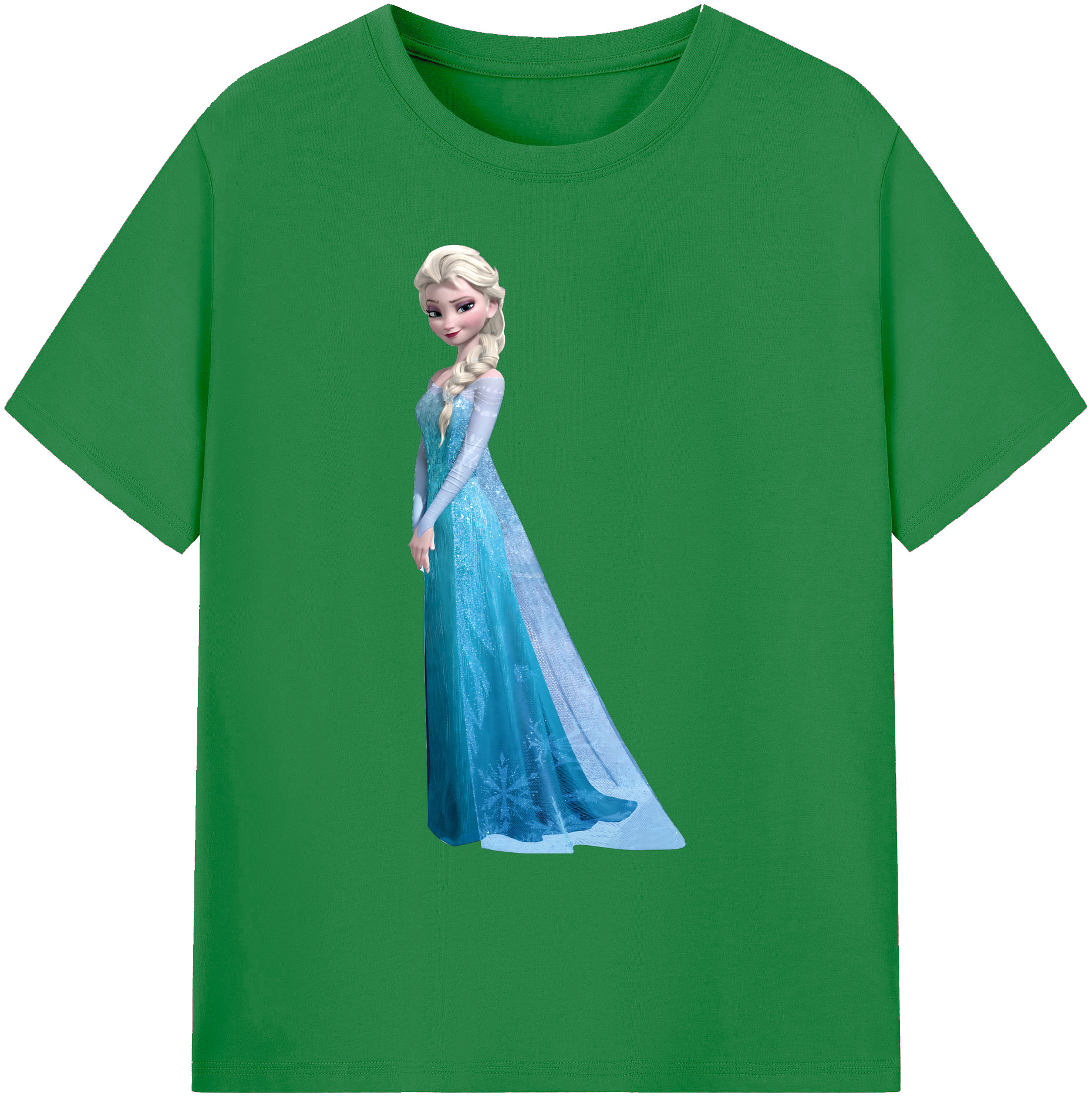 （画像用） アナと雪の女王 アンナ エルサ Frozen Anna Elsa 綿100％ メンズ半袖Tシャツ｜肌触りやわらか＆通気性