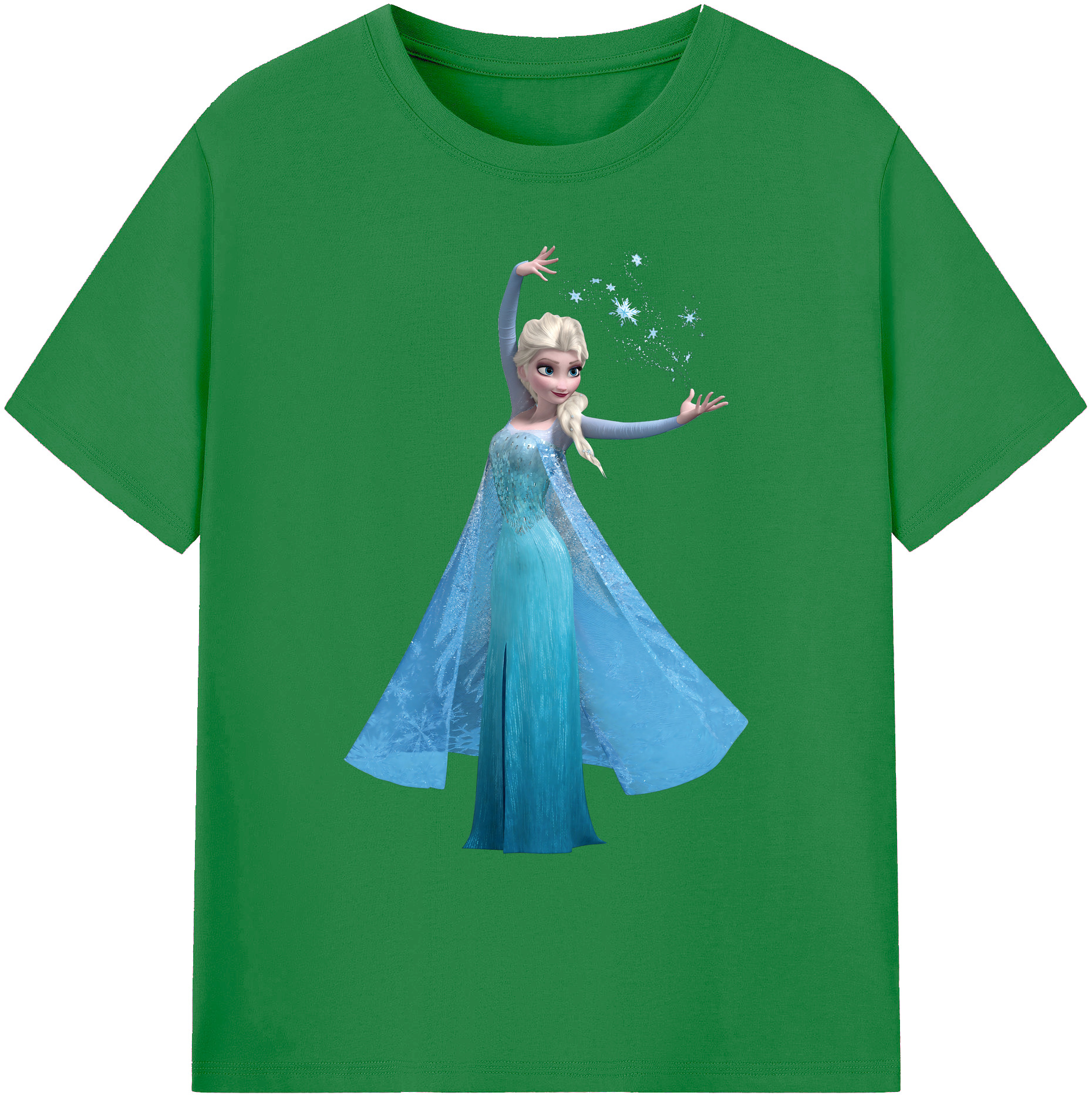 （画像用） アナと雪の女王 アンナ エルサ Frozen Anna Elsa 綿100％ メンズ半袖Tシャツ｜肌触りやわらか＆通気性