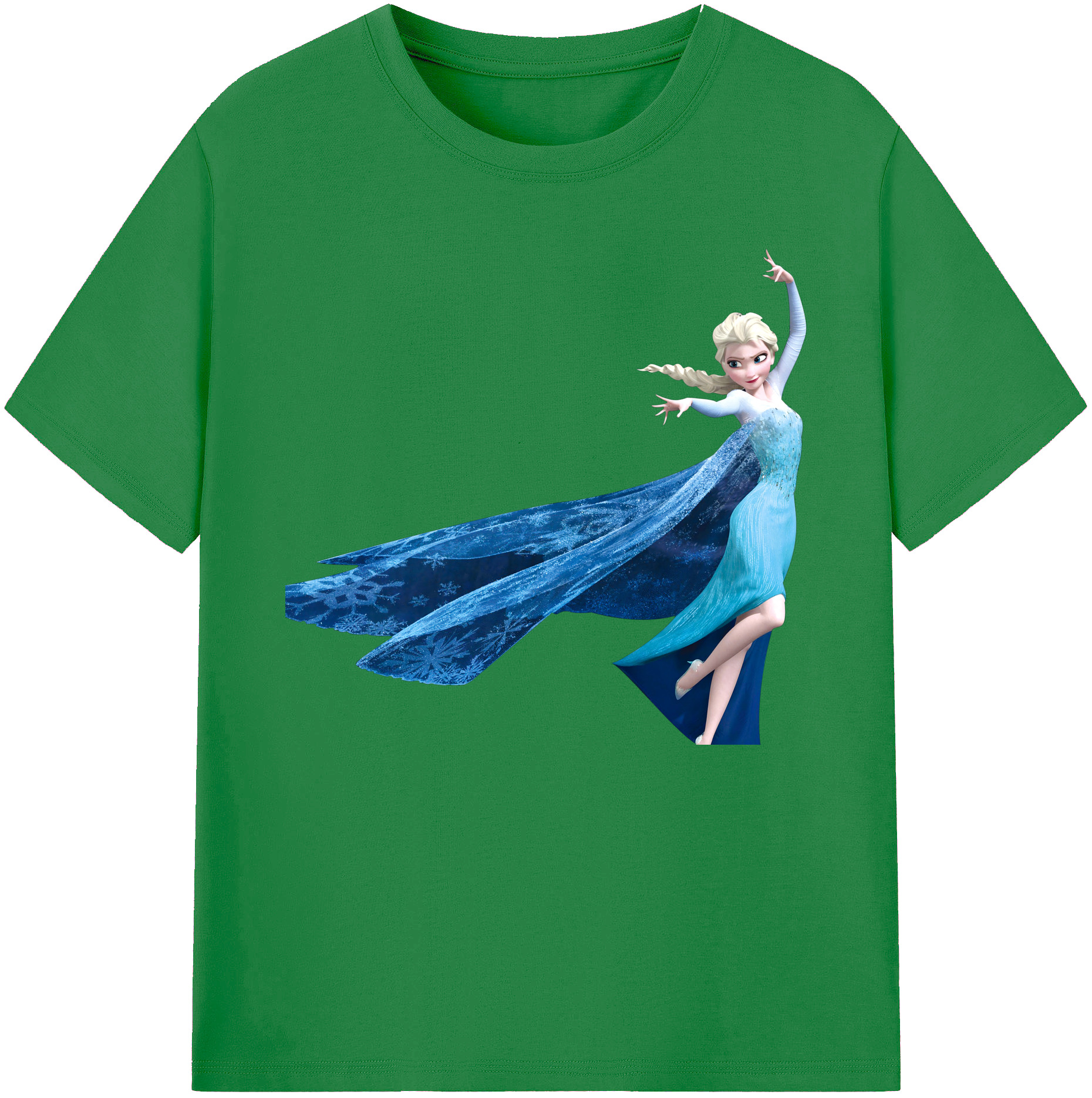（画像用） アナと雪の女王 アンナ エルサ Frozen Anna Elsa 綿100％ メンズ半袖Tシャツ｜肌触りやわらか＆通気性
