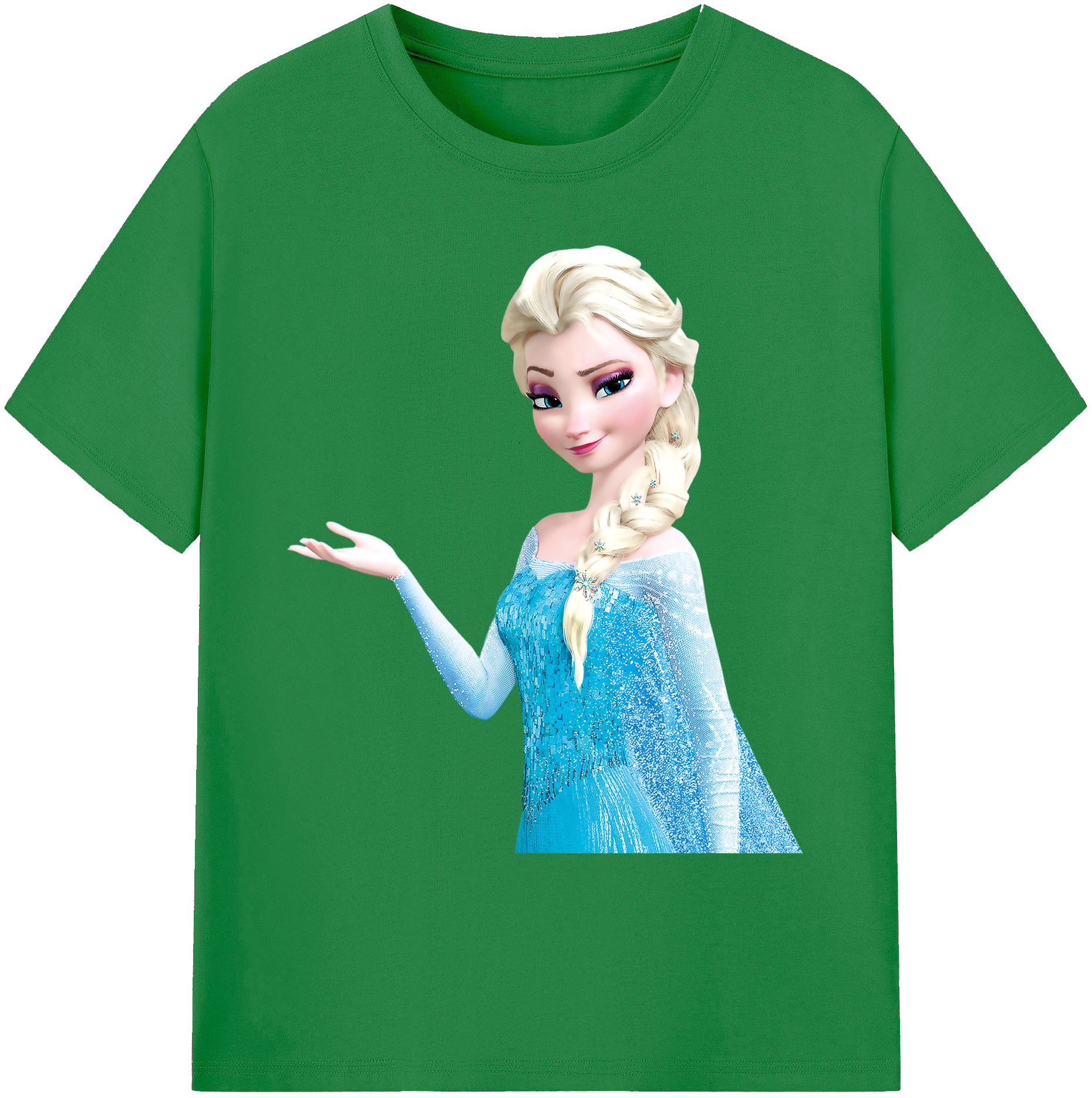 （画像用） アナと雪の女王 アンナ エルサ Frozen Anna Elsa 綿100％ メンズ半袖Tシャツ｜肌触りやわらか＆通気性