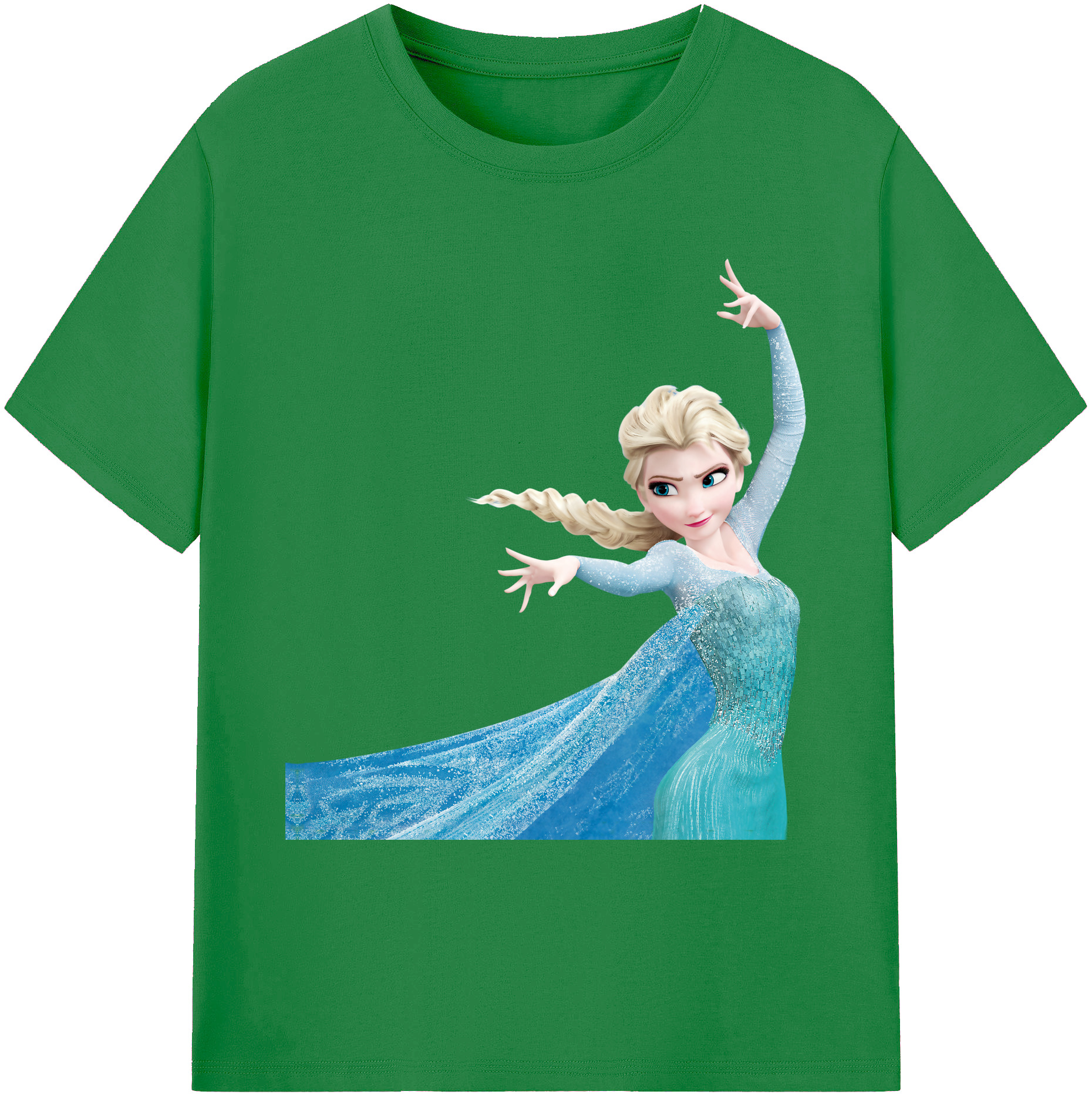（画像用） アナと雪の女王 アンナ エルサ Frozen Anna Elsa 綿100％ メンズ半袖Tシャツ｜肌触りやわらか＆通気性