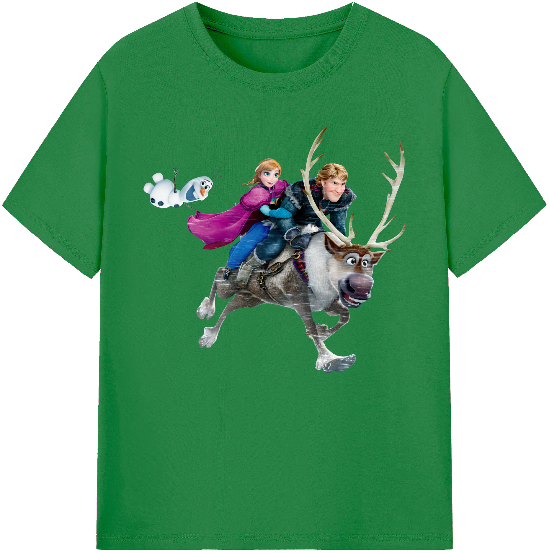 （画像用） アナと雪の女王 アンナ エルサ Frozen Anna Elsa 綿100％ メンズ半袖Tシャツ｜肌触りやわらか＆通気性