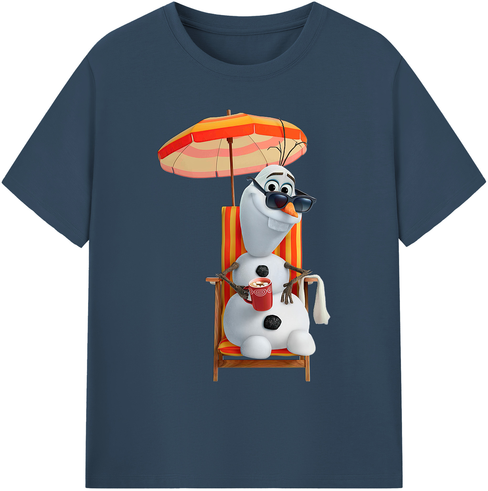 （画像用） アナと雪の女王 アンナ エルサ Frozen Anna Elsa 綿100％ メンズ半袖Tシャツ｜肌触りやわらか＆通気性