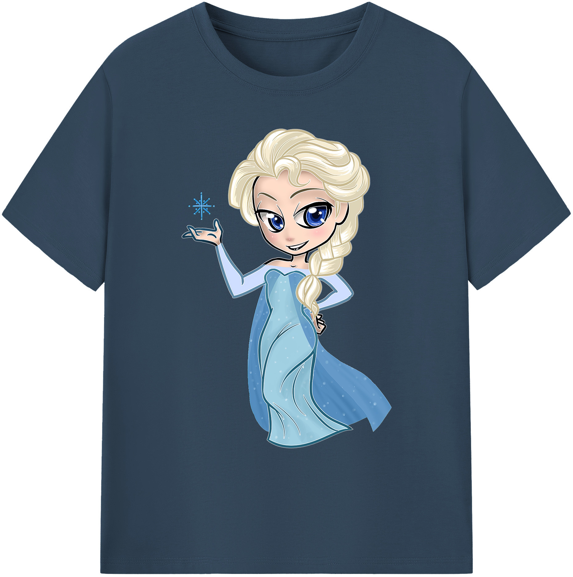（画像用） アナと雪の女王 アンナ エルサ Frozen Anna Elsa 綿100％ メンズ半袖Tシャツ｜肌触りやわらか＆通気性