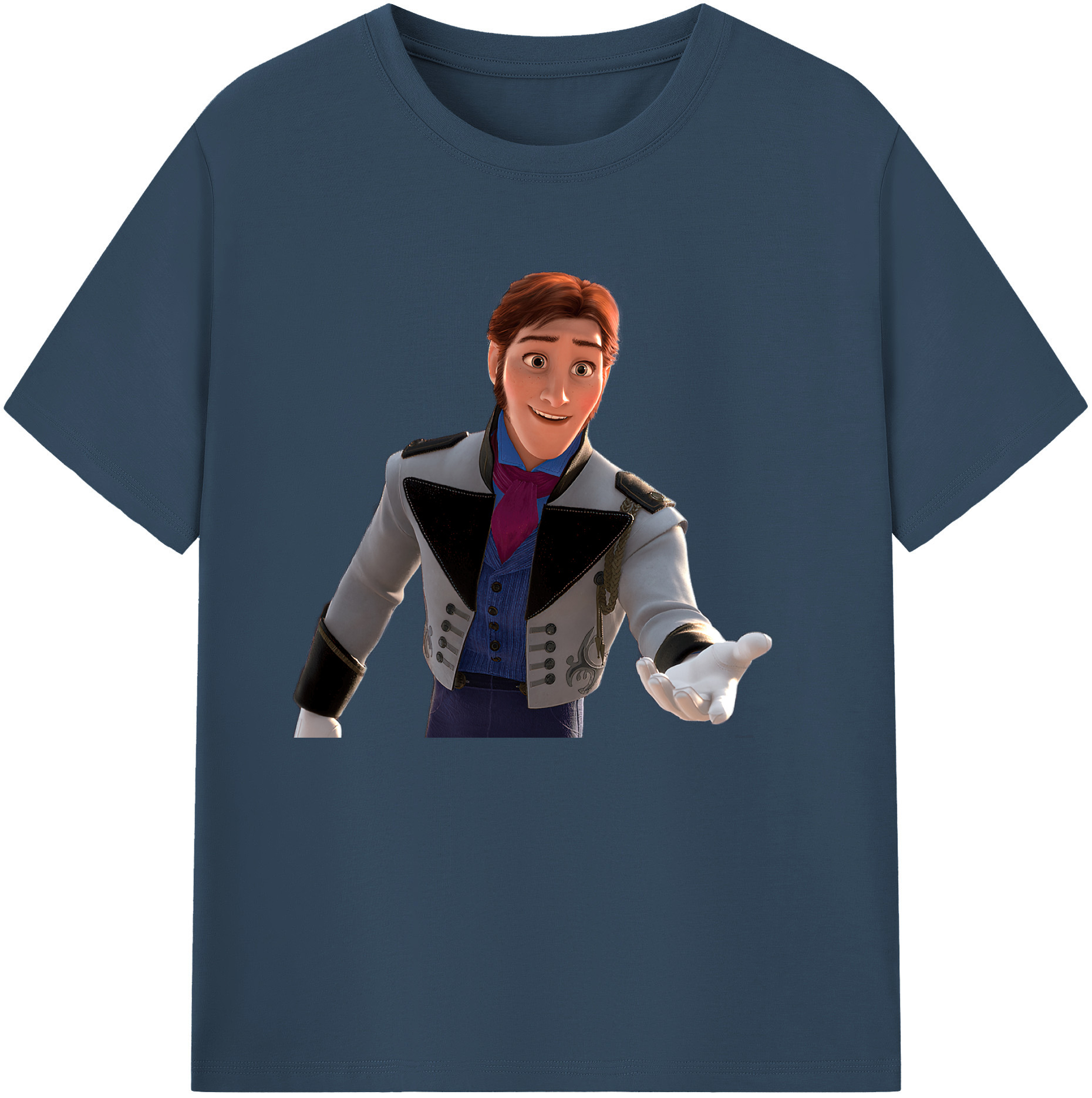 （画像用） アナと雪の女王 アンナ エルサ Frozen Anna Elsa 綿100％ メンズ半袖Tシャツ｜肌触りやわらか＆通気性