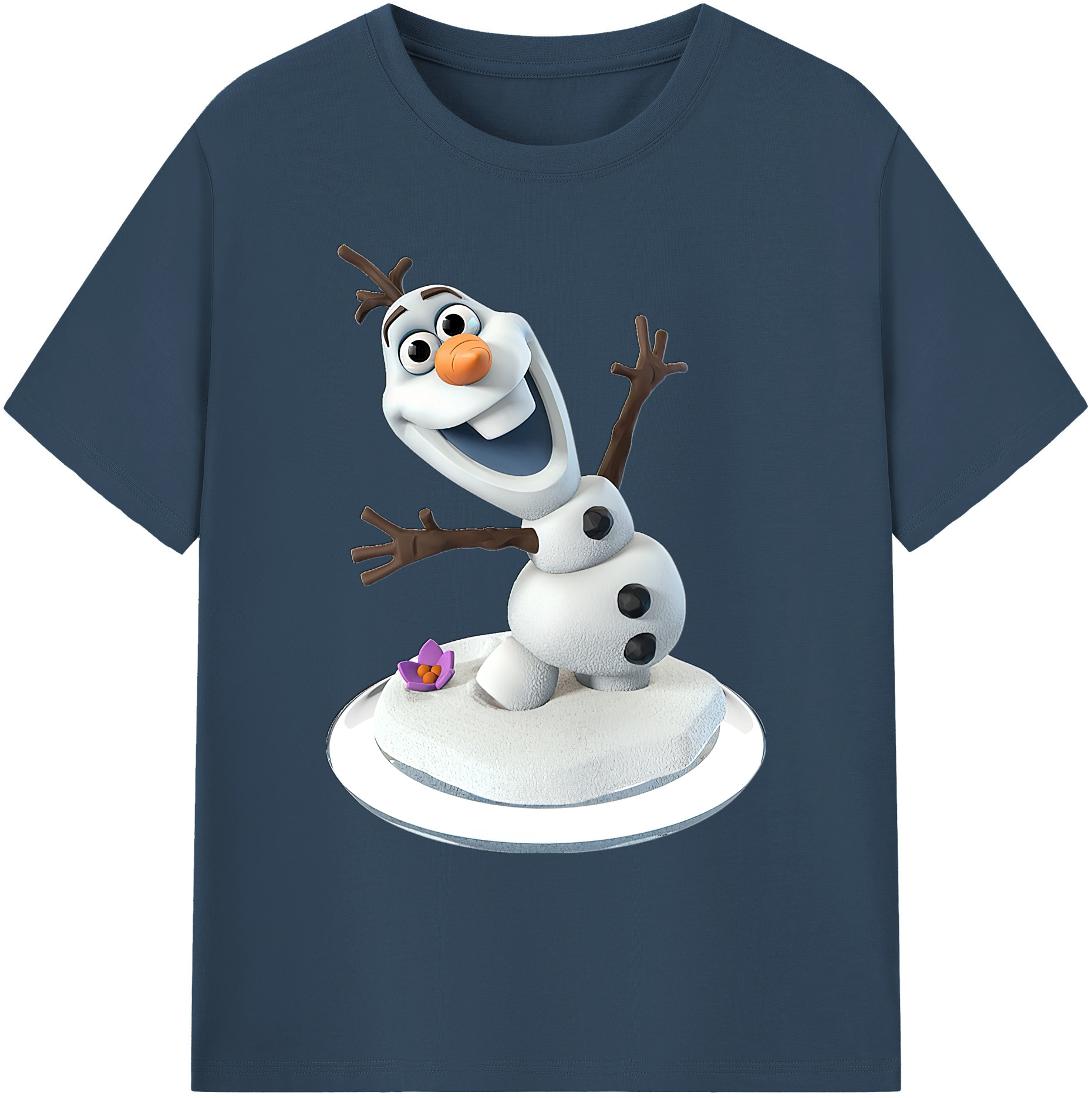 （画像用） アナと雪の女王 アンナ エルサ Frozen Anna Elsa 綿100％ メンズ半袖Tシャツ｜肌触りやわらか＆通気性