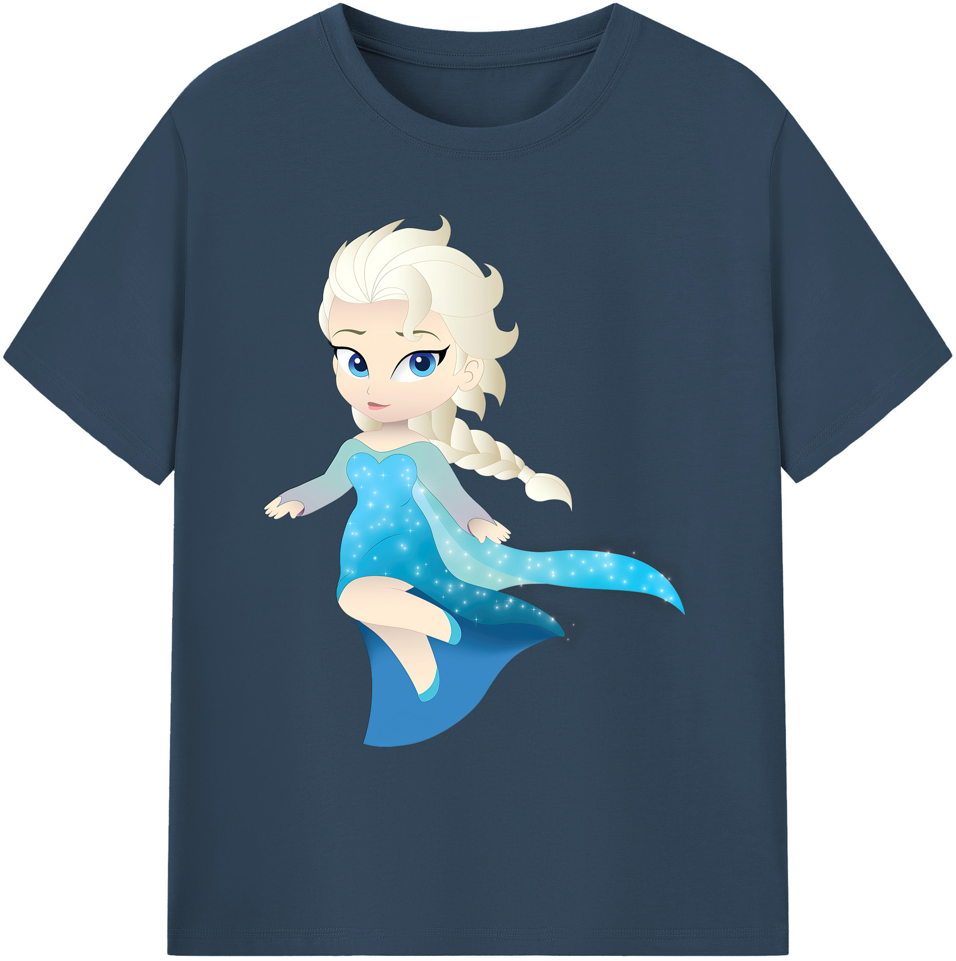 （画像用） アナと雪の女王 アンナ エルサ Frozen Anna Elsa 綿100％ メンズ半袖Tシャツ｜肌触りやわらか＆通気性