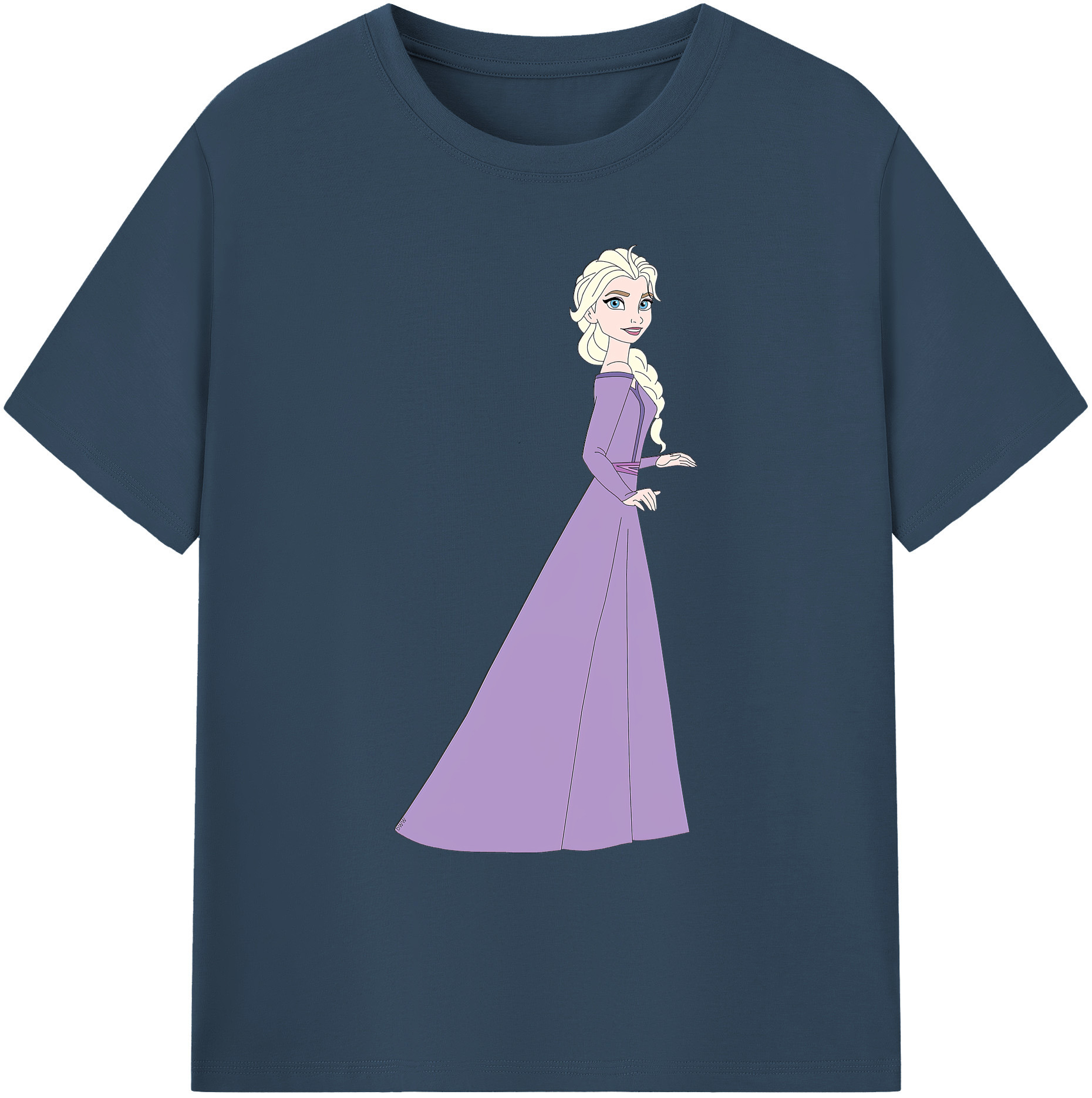 （画像用） アナと雪の女王 アンナ エルサ Frozen Anna Elsa 綿100％ メンズ半袖Tシャツ｜肌触りやわらか＆通気性