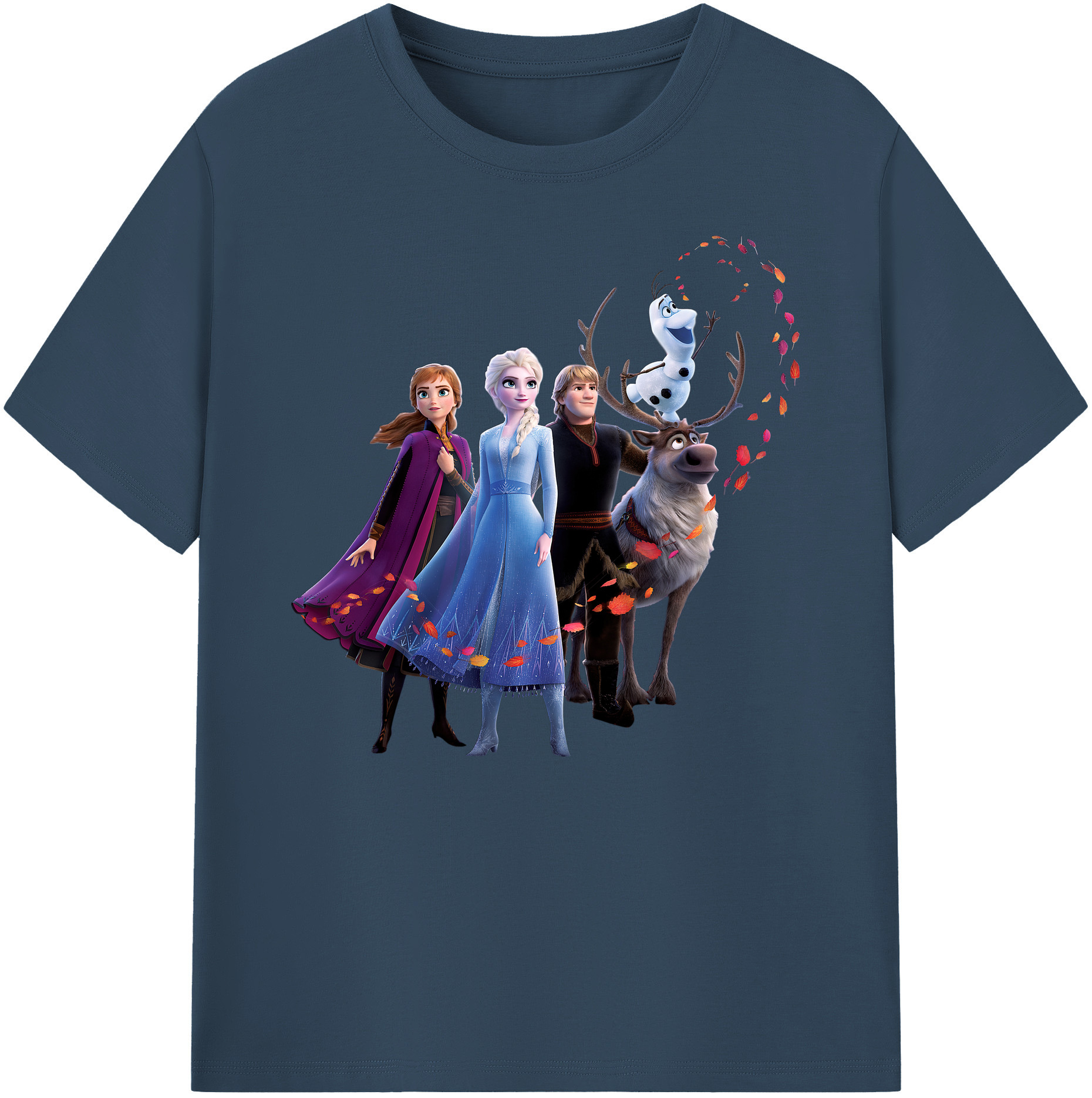 （画像用） アナと雪の女王 アンナ エルサ Frozen Anna Elsa 綿100％ メンズ半袖Tシャツ｜肌触りやわらか＆通気性