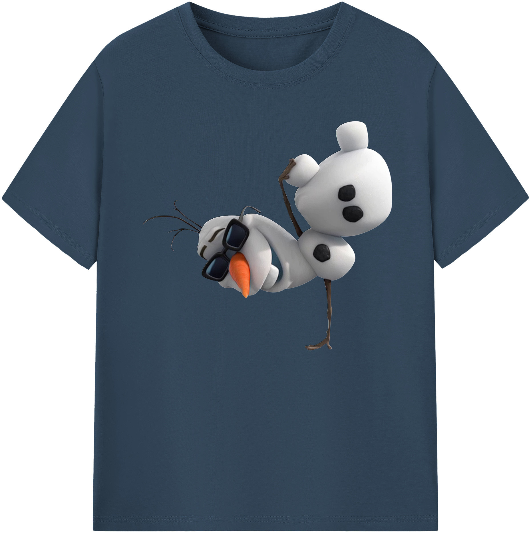 （画像用） アナと雪の女王 アンナ エルサ Frozen Anna Elsa 綿100％ メンズ半袖Tシャツ｜肌触りやわらか＆通気性