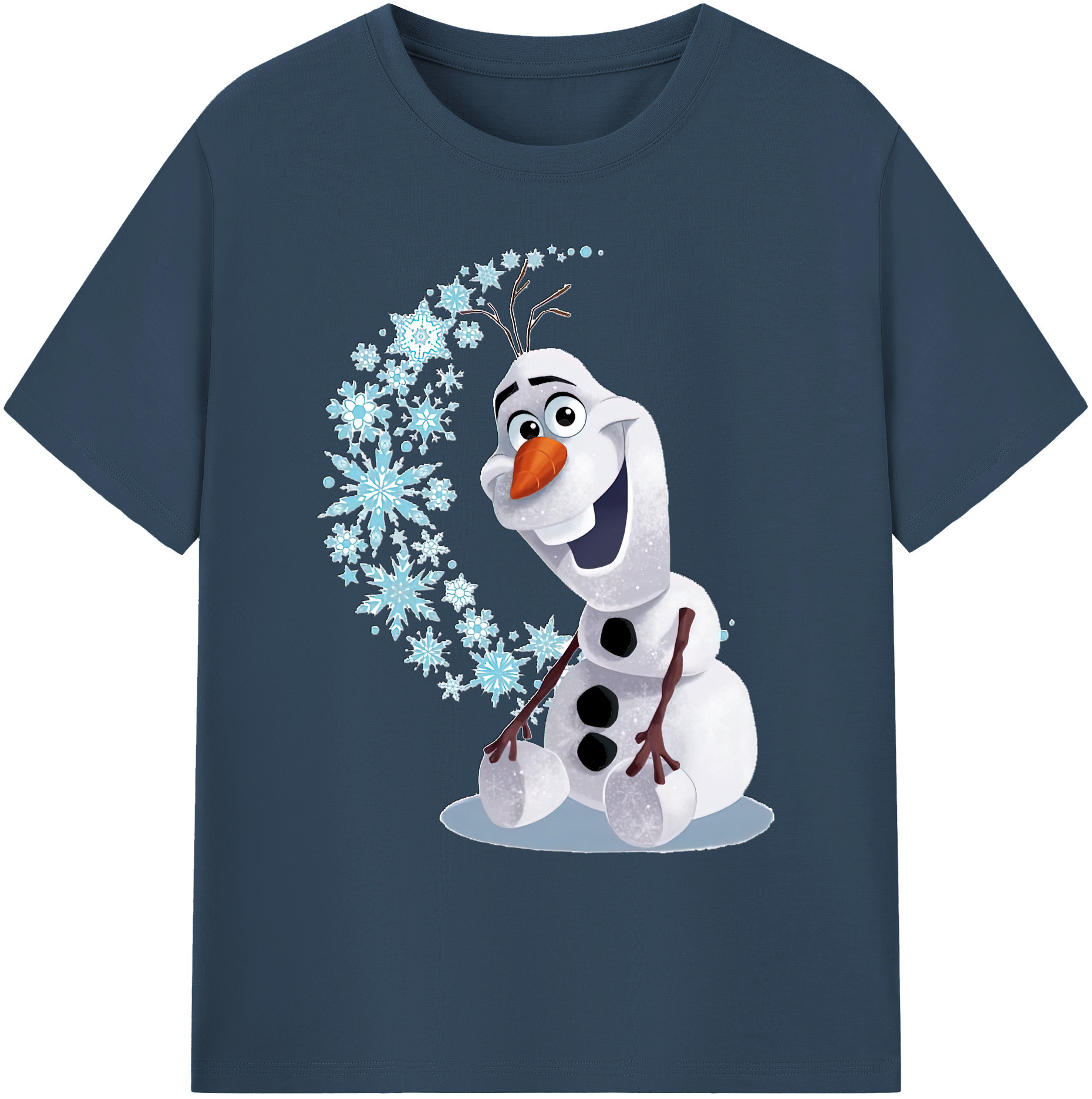 （画像用） アナと雪の女王 アンナ エルサ Frozen Anna Elsa 綿100％ メンズ半袖Tシャツ｜肌触りやわらか＆通気性