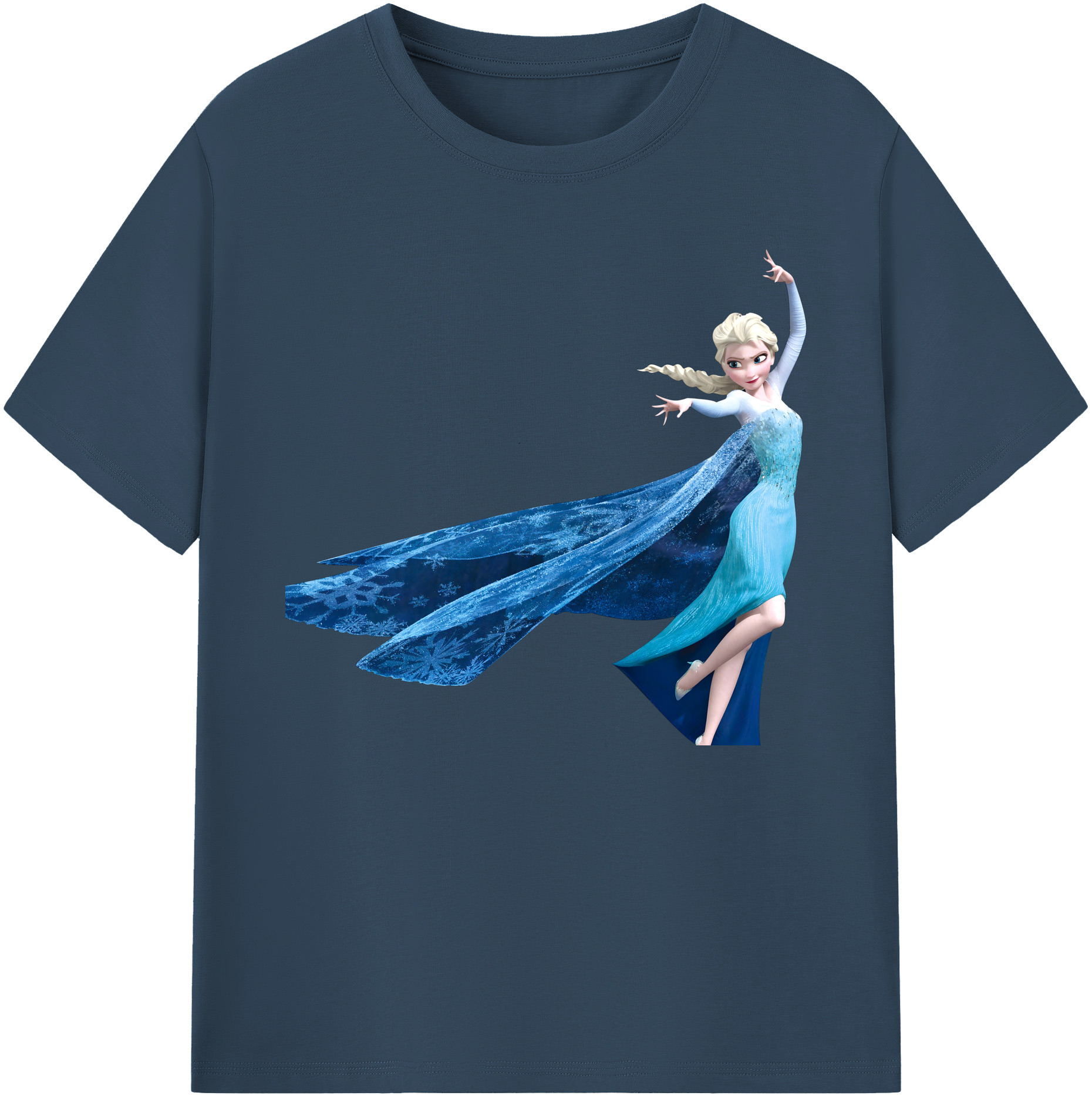 （画像用） アナと雪の女王 アンナ エルサ Frozen Anna Elsa 綿100％ メンズ半袖Tシャツ｜肌触りやわらか＆通気性