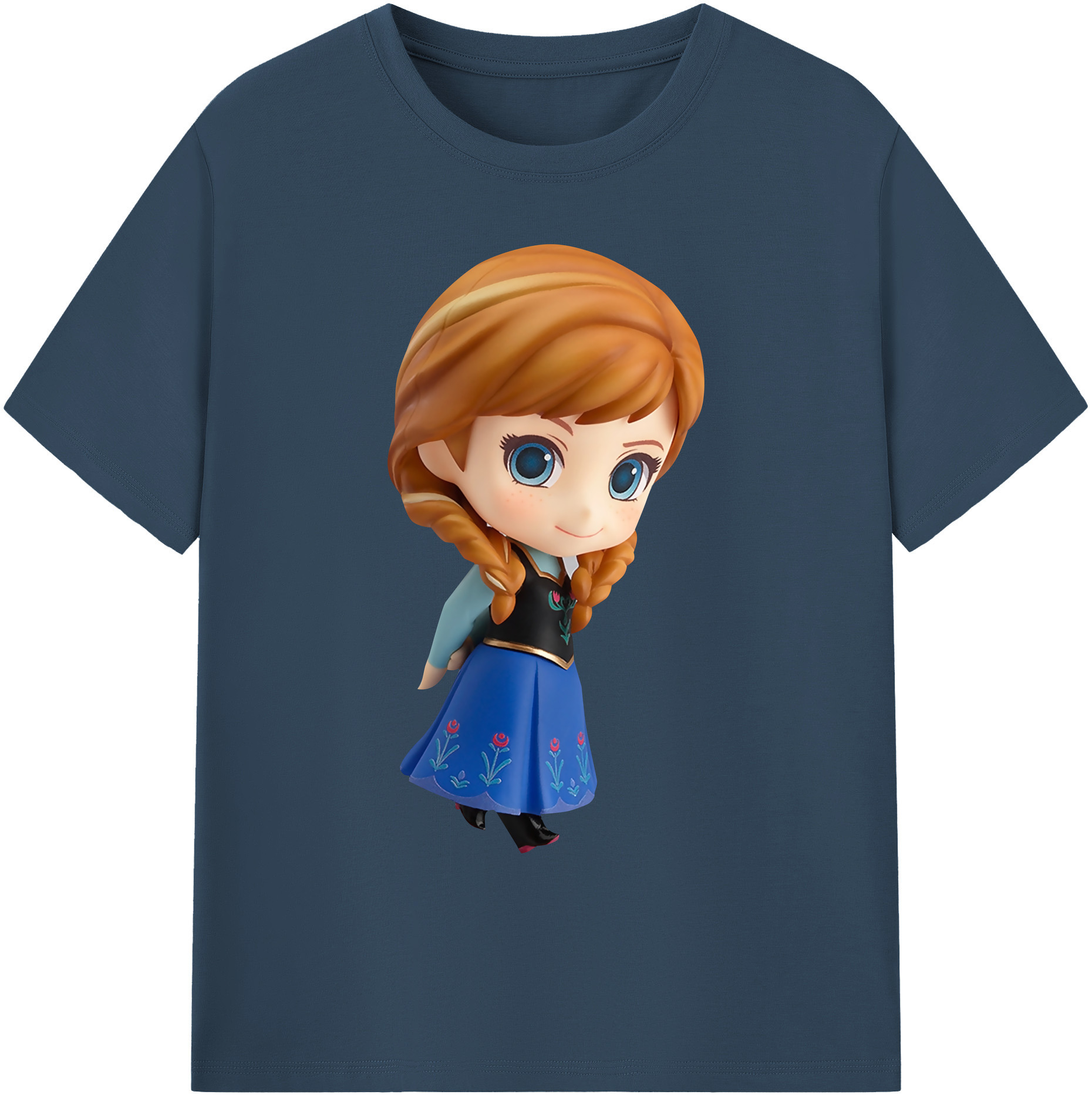 （画像用） アナと雪の女王 アンナ エルサ Frozen Anna Elsa 綿100％ メンズ半袖Tシャツ｜肌触りやわらか＆通気性