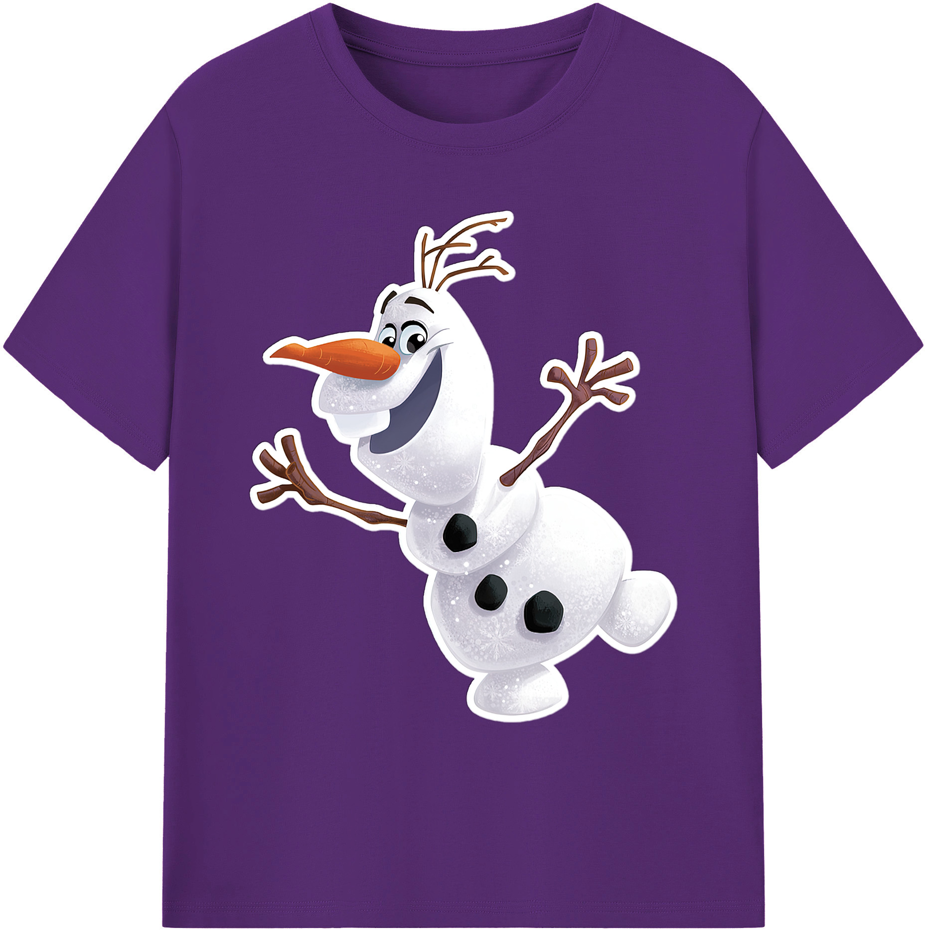 （画像用） アナと雪の女王 アンナ エルサ Frozen Anna Elsa 綿100％ メンズ半袖Tシャツ｜肌触りやわらか＆通気性