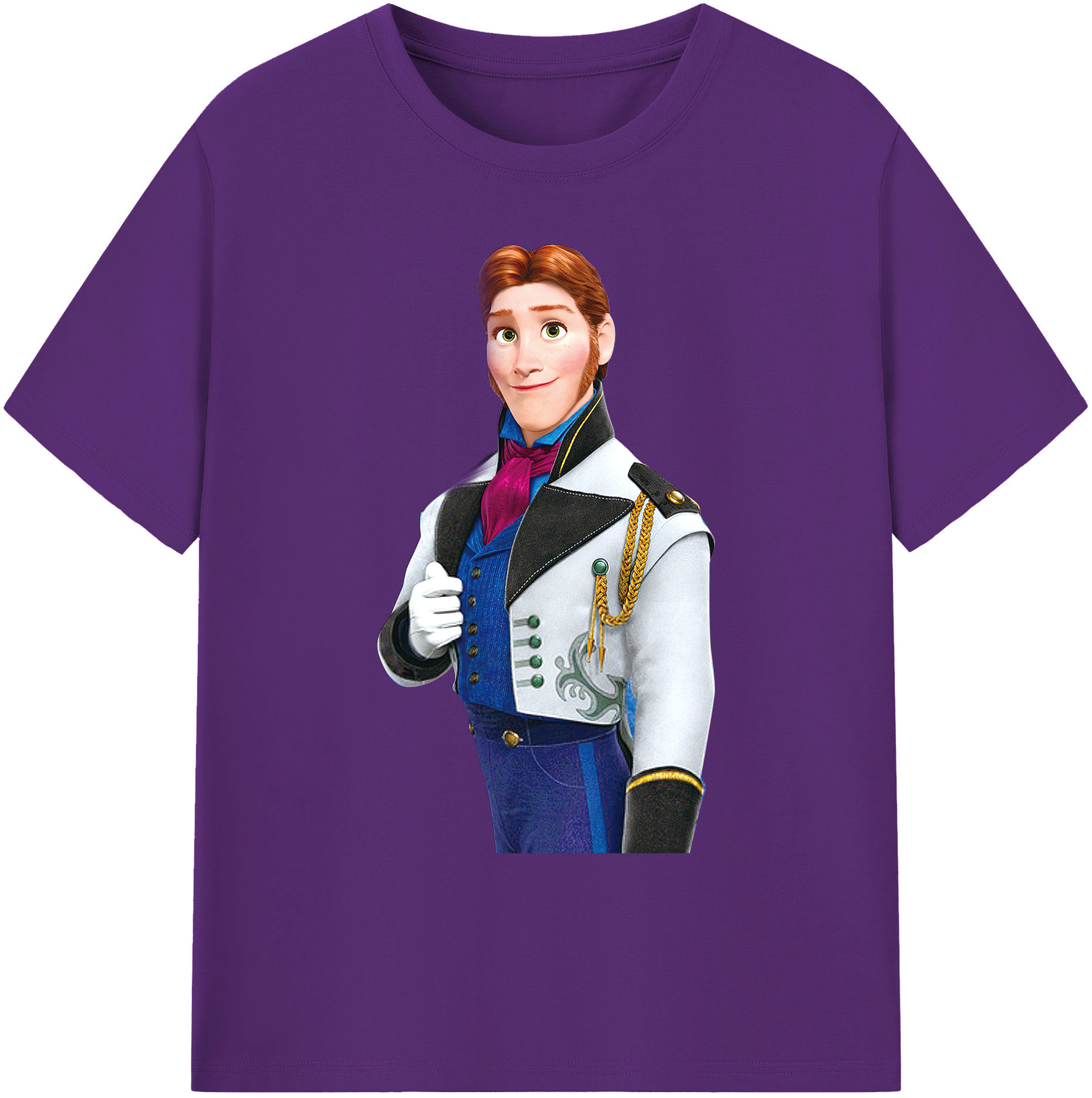 （画像用） アナと雪の女王 アンナ エルサ Frozen Anna Elsa 綿100％ メンズ半袖Tシャツ｜肌触りやわらか＆通気性