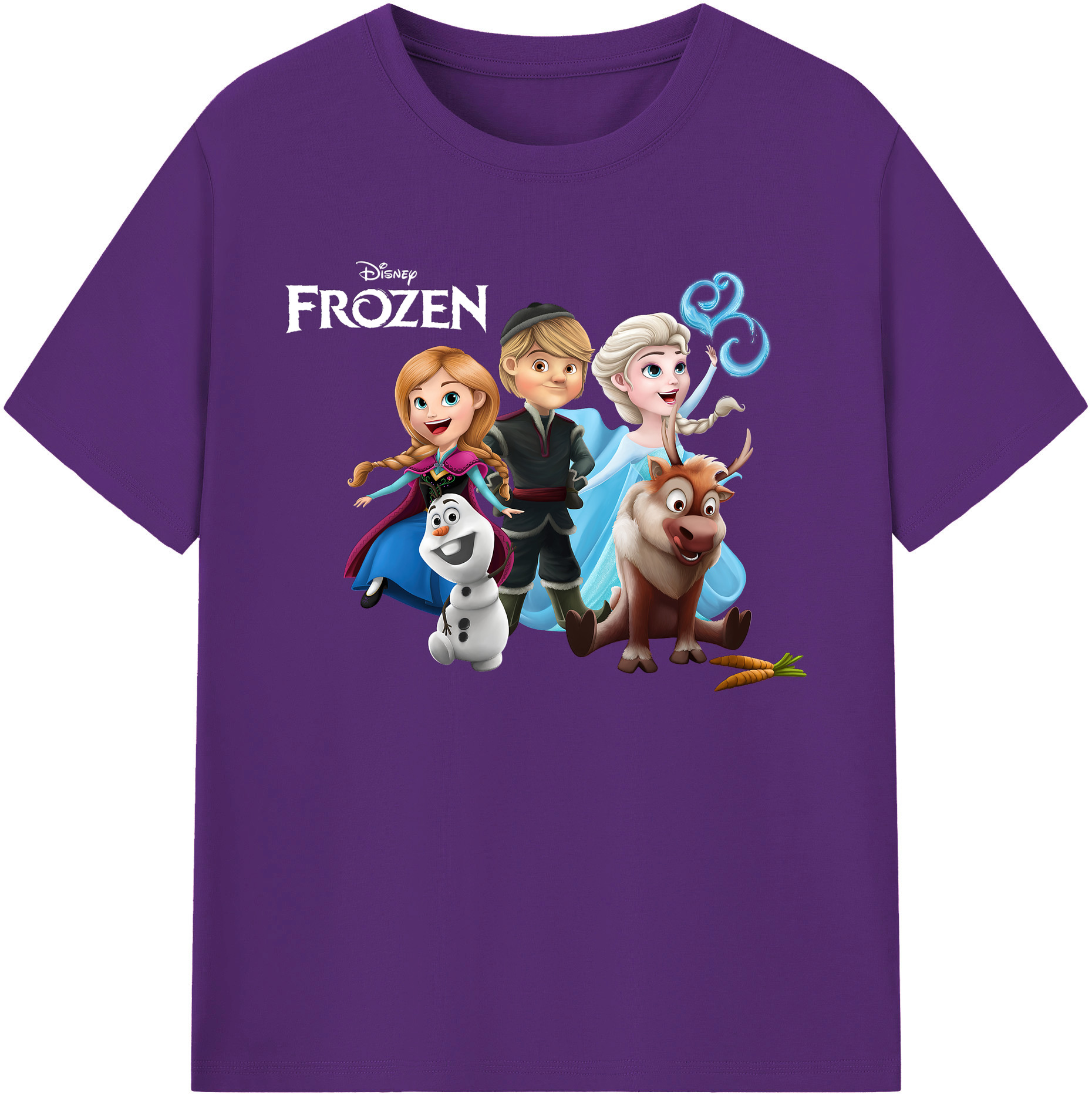（画像用） アナと雪の女王 アンナ エルサ Frozen Anna Elsa 綿100％ メンズ半袖Tシャツ｜肌触りやわらか＆通気性
