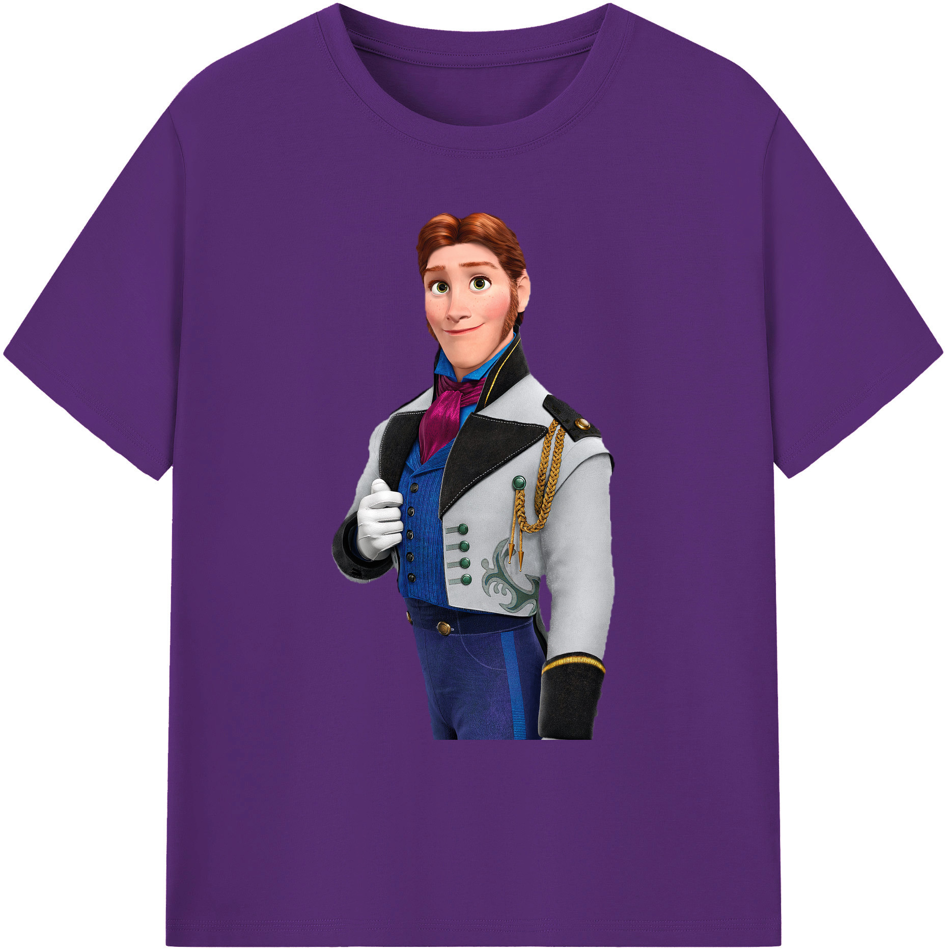 （画像用） アナと雪の女王 アンナ エルサ Frozen Anna Elsa 綿100％ メンズ半袖Tシャツ｜肌触りやわらか＆通気性