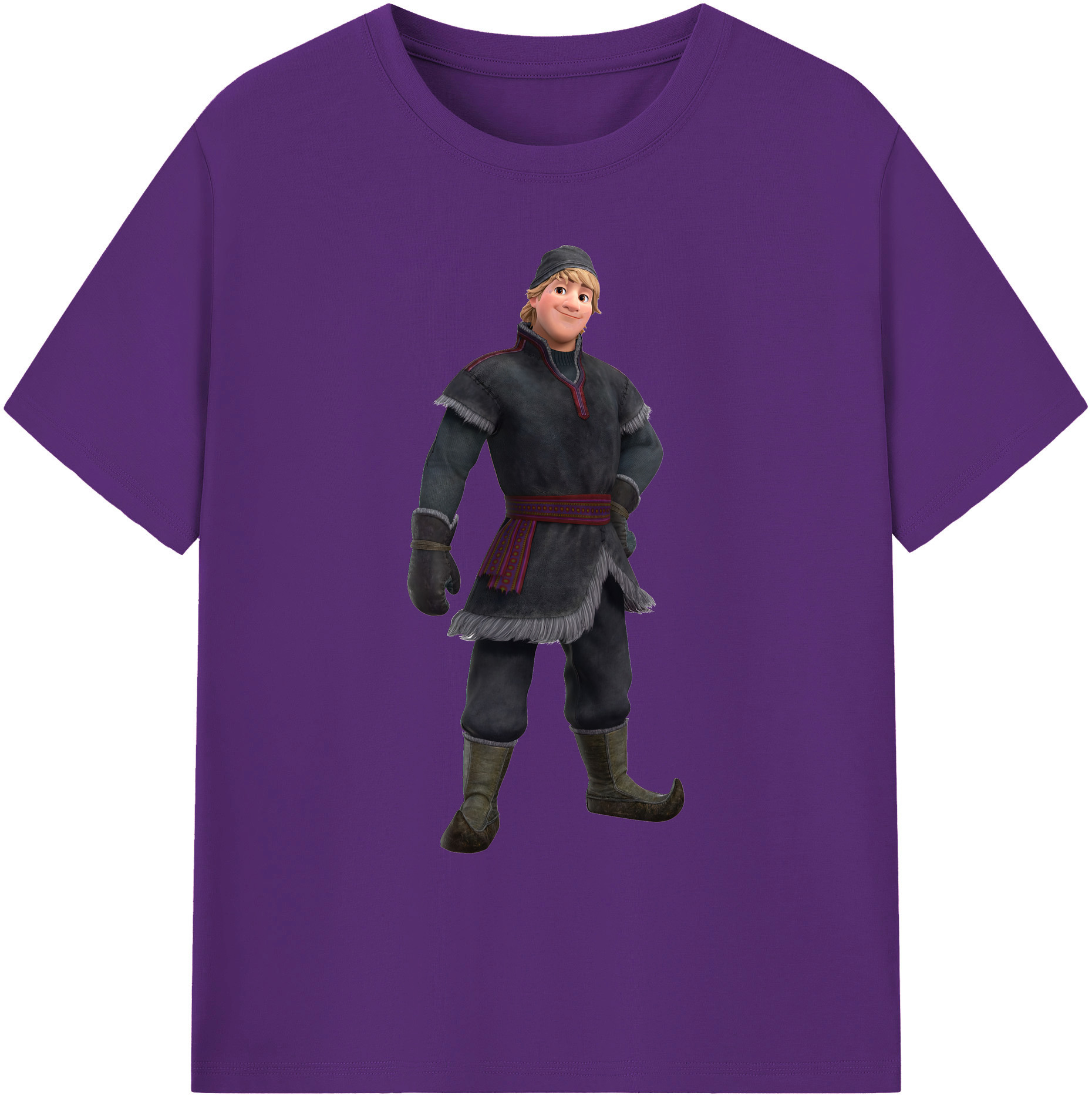（画像用） アナと雪の女王 アンナ エルサ Frozen Anna Elsa 綿100％ メンズ半袖Tシャツ｜肌触りやわらか＆通気性