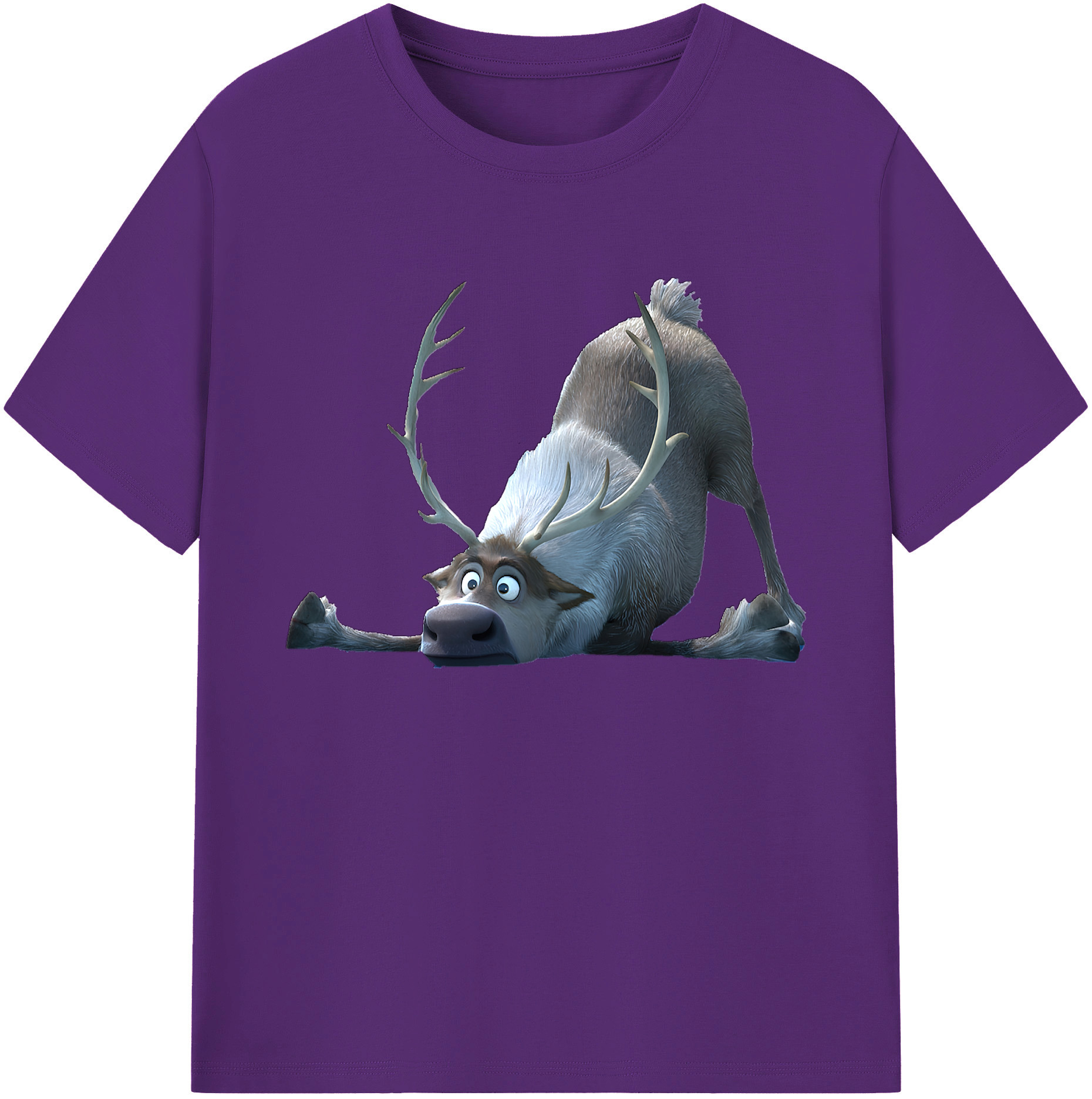 （画像用） アナと雪の女王 アンナ エルサ Frozen Anna Elsa 綿100％ メンズ半袖Tシャツ｜肌触りやわらか＆通気性