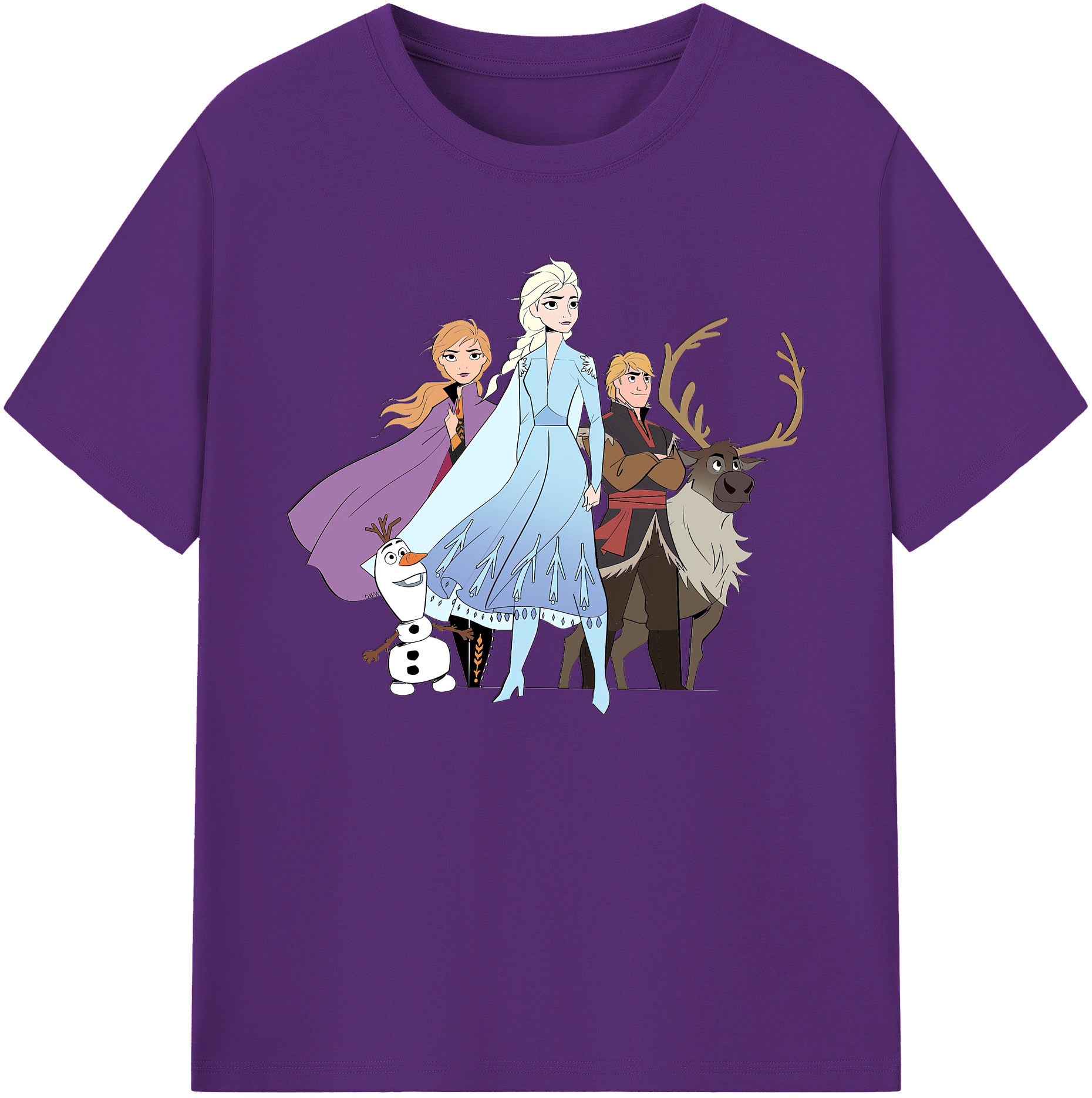 （画像用） アナと雪の女王 アンナ エルサ Frozen Anna Elsa 綿100％ メンズ半袖Tシャツ｜肌触りやわらか＆通気性