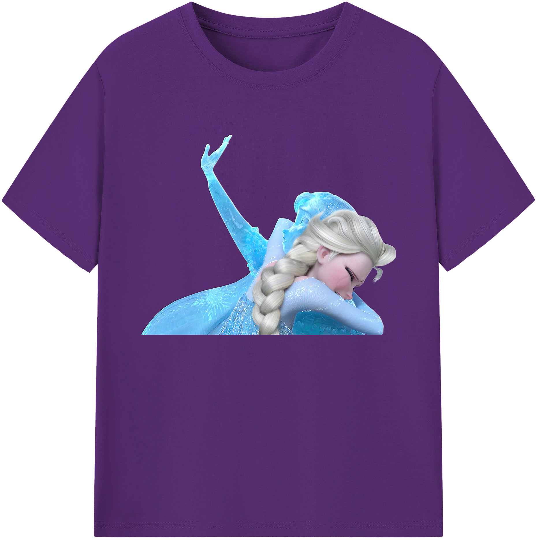 （画像用） アナと雪の女王 アンナ エルサ Frozen Anna Elsa 綿100％ メンズ半袖Tシャツ｜肌触りやわらか＆通気性