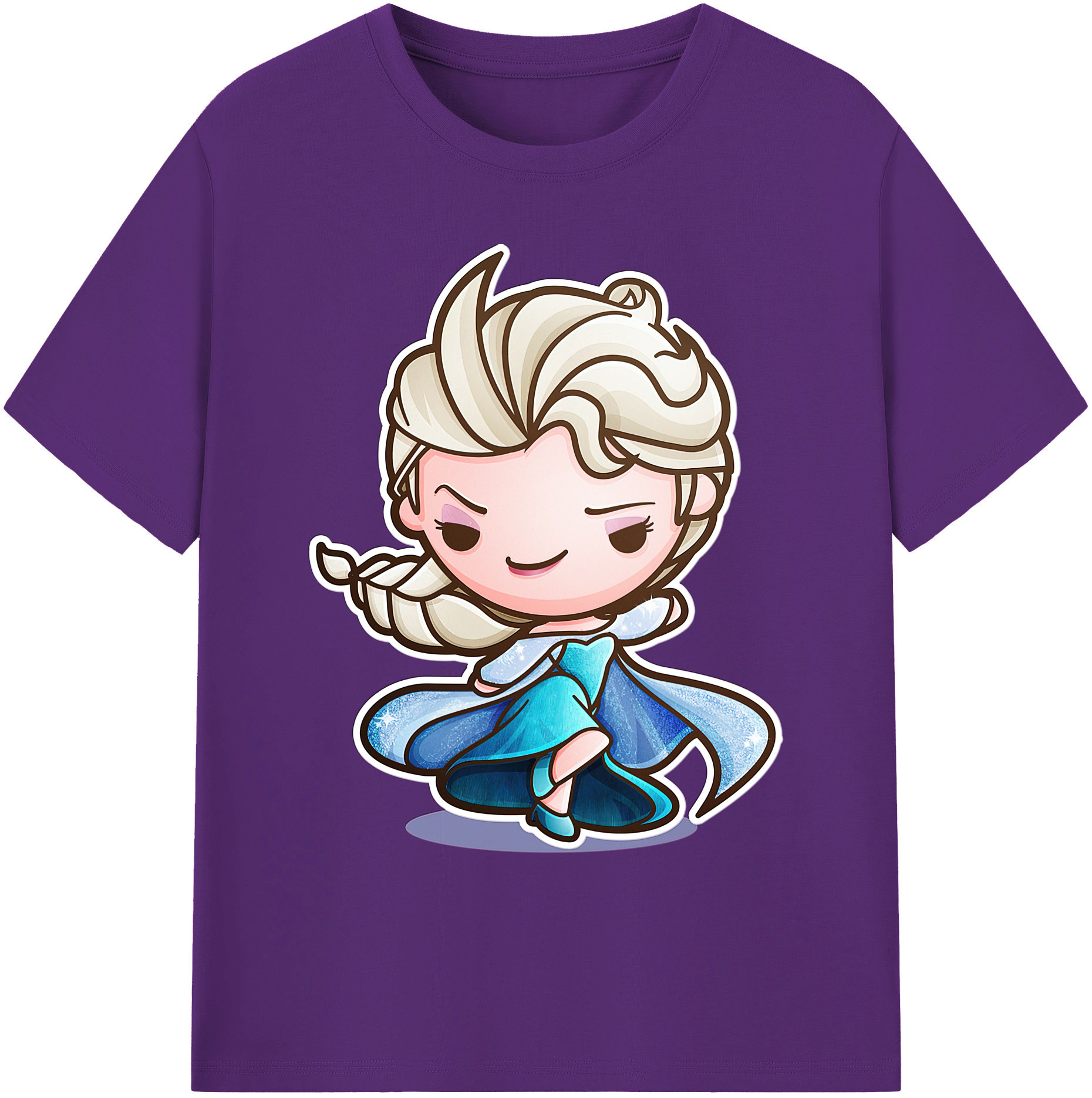 （画像用） アナと雪の女王 アンナ エルサ Frozen Anna Elsa 綿100％ メンズ半袖Tシャツ｜肌触りやわらか＆通気性