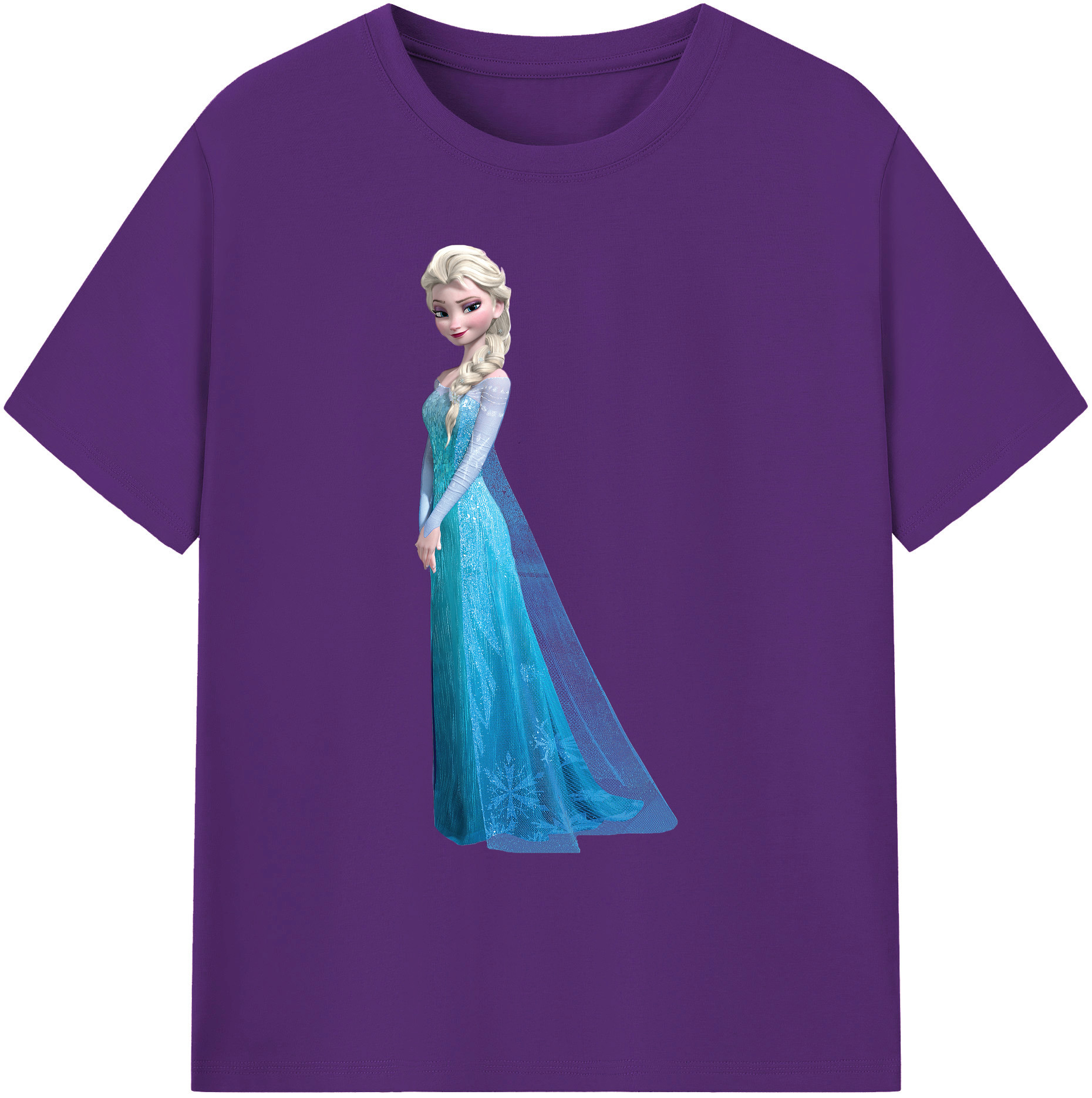 （画像用） アナと雪の女王 アンナ エルサ Frozen Anna Elsa 綿100％ メンズ半袖Tシャツ｜肌触りやわらか＆通気性
