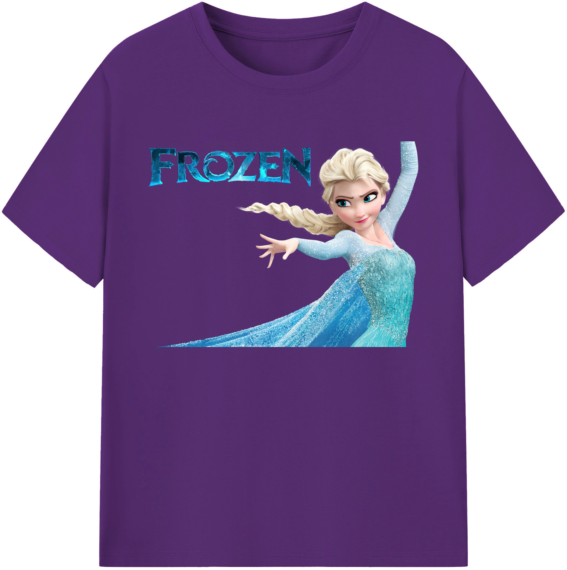 （画像用） アナと雪の女王 アンナ エルサ Frozen Anna Elsa 綿100％ メンズ半袖Tシャツ｜肌触りやわらか＆通気性