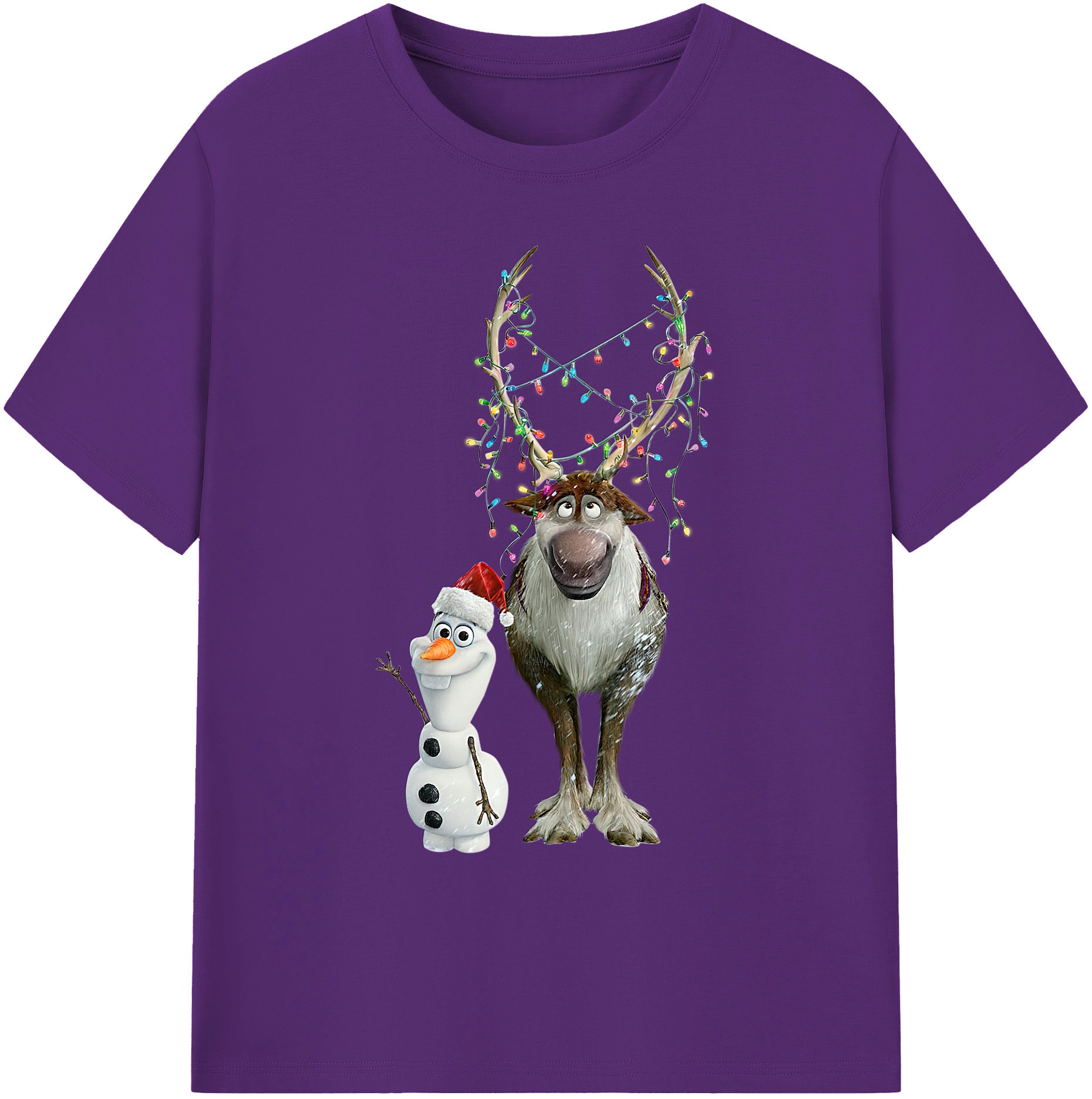 （画像用） アナと雪の女王 アンナ エルサ Frozen Anna Elsa 綿100％ メンズ半袖Tシャツ｜肌触りやわらか＆通気性
