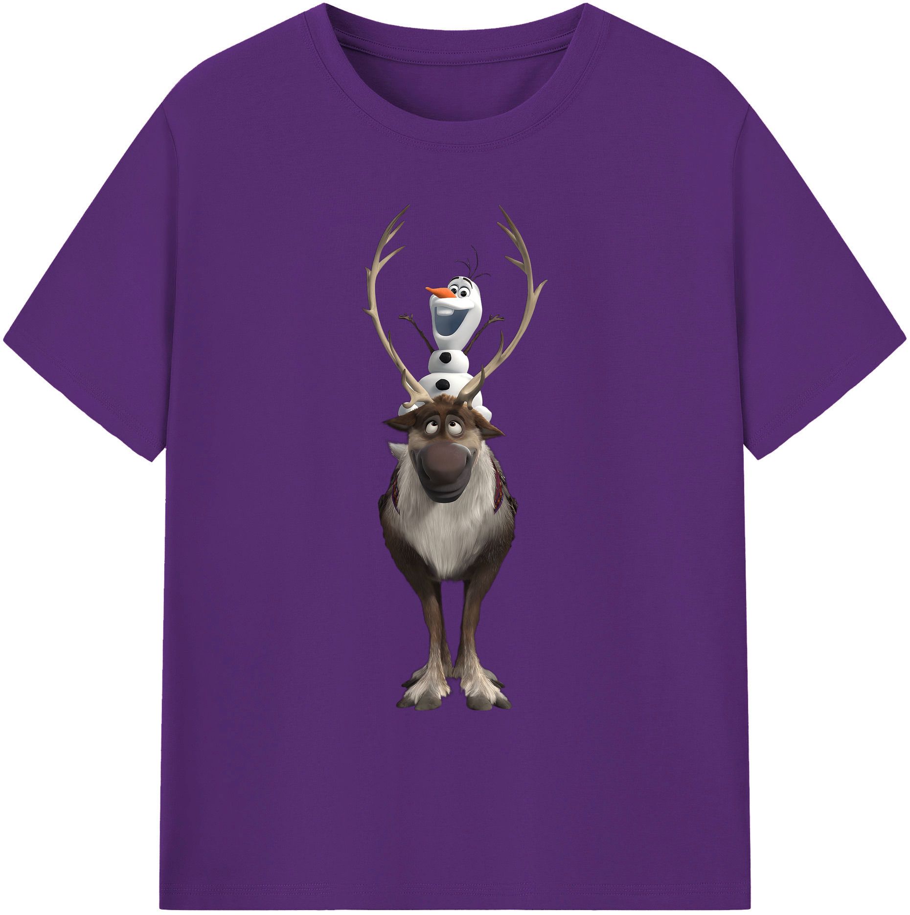 （画像用） アナと雪の女王 アンナ エルサ Frozen Anna Elsa 綿100％ メンズ半袖Tシャツ｜肌触りやわらか＆通気性