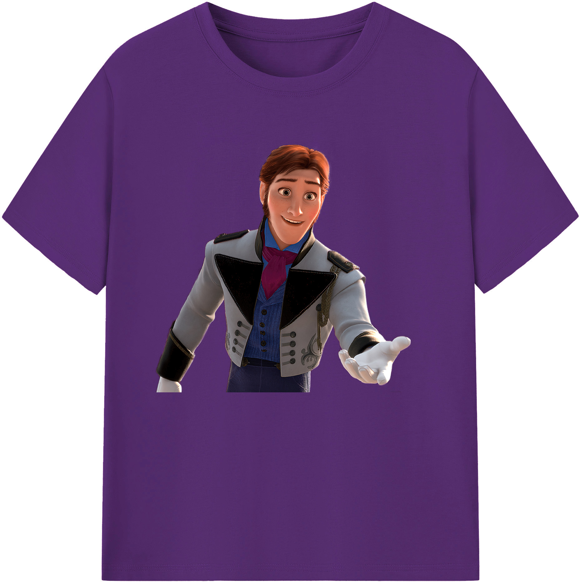 （画像用） アナと雪の女王 アンナ エルサ Frozen Anna Elsa 綿100％ メンズ半袖Tシャツ｜肌触りやわらか＆通気性