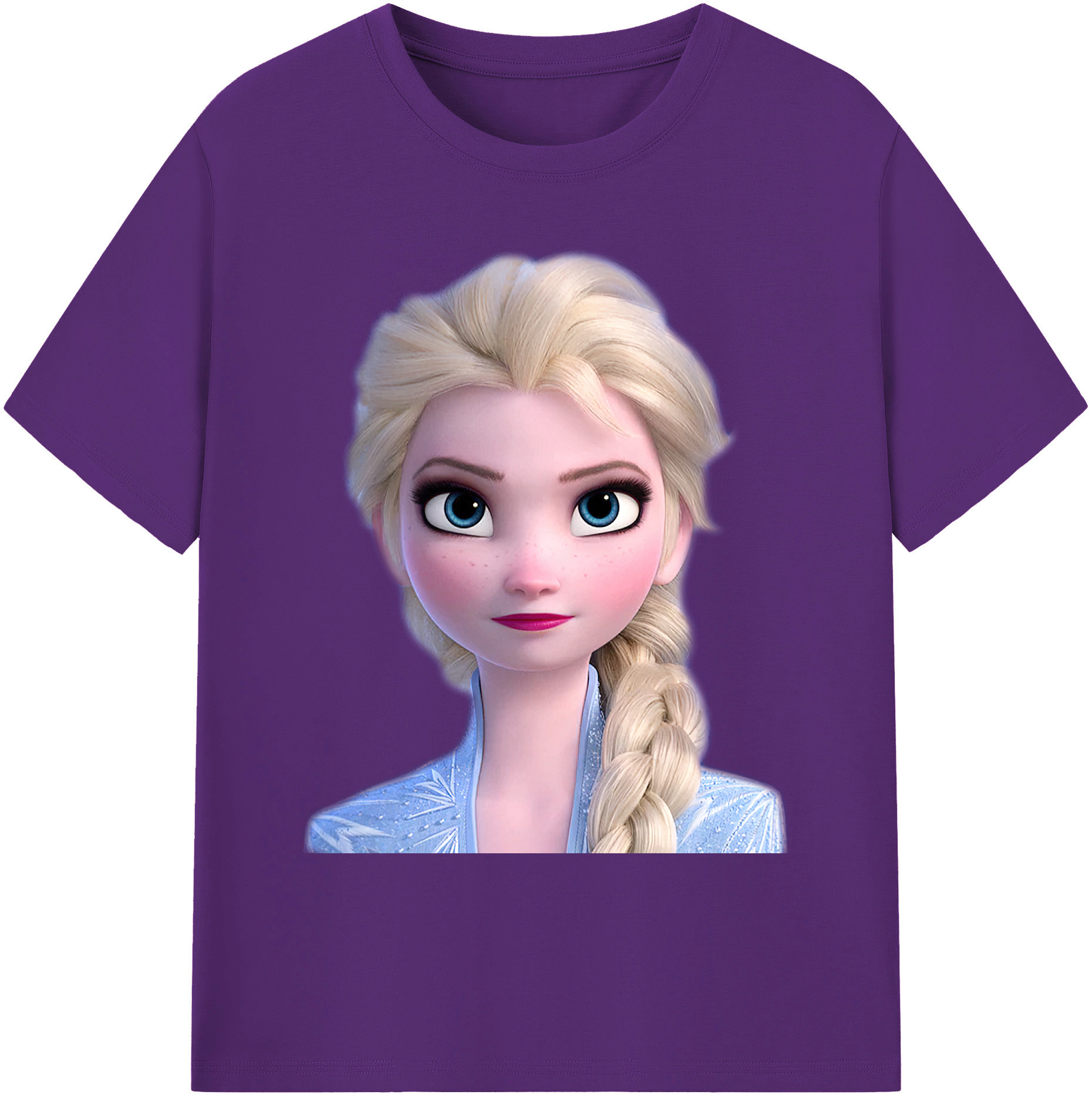 （画像用） アナと雪の女王 アンナ エルサ Frozen Anna Elsa 綿100％ メンズ半袖Tシャツ｜肌触りやわらか＆通気性